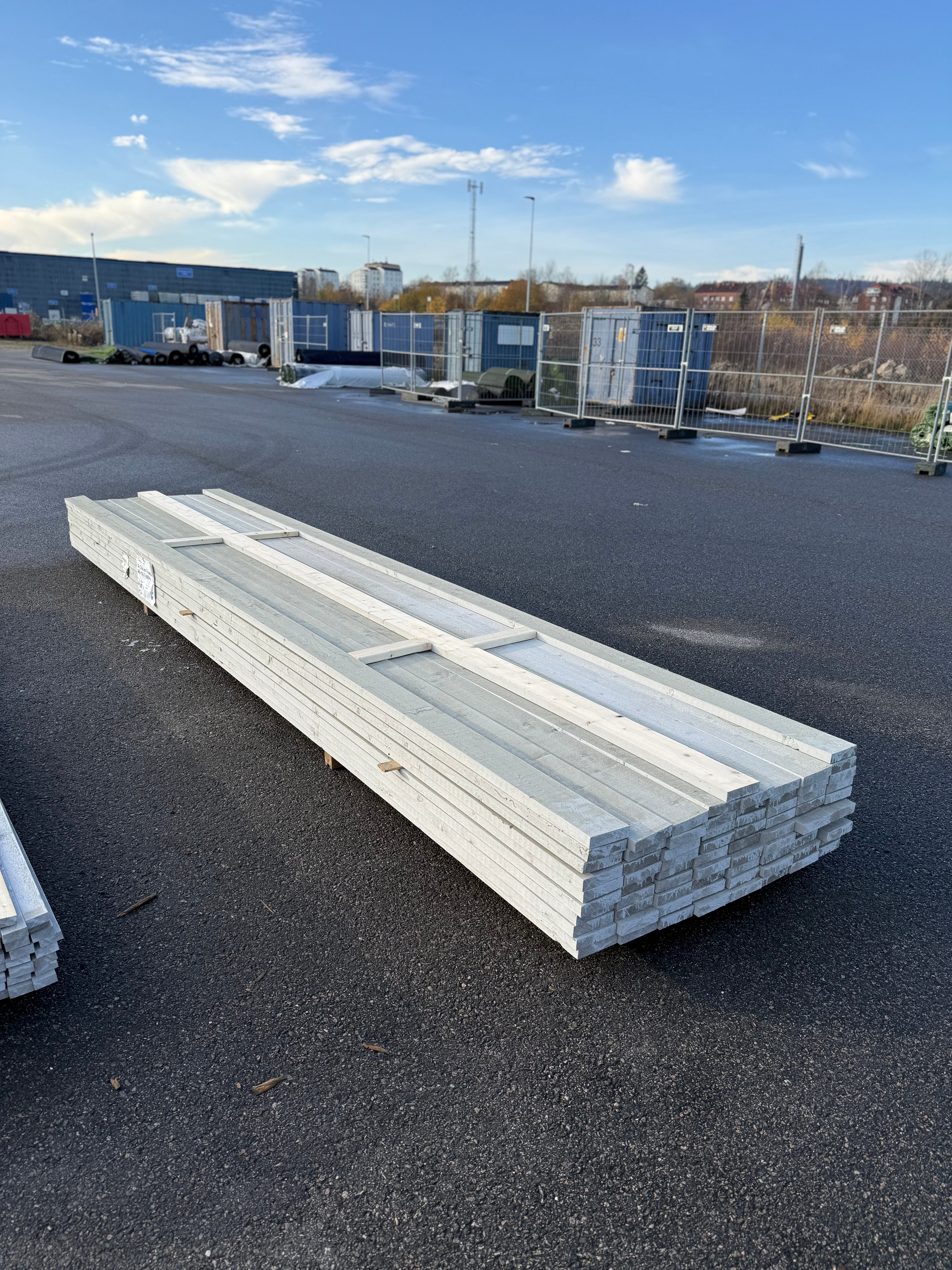 Paket Panel Finsågad 28x120mm – 75 st 4,80 m (Gran, Mellangrå NCS S3000-N)
