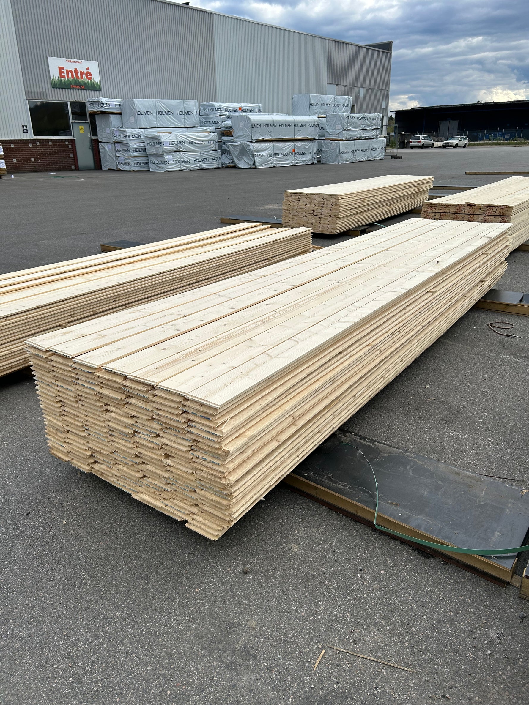 Paket Ytterpanel Enkelfas Fals 22x145mm 4.20m – 175st (Obehandlade)