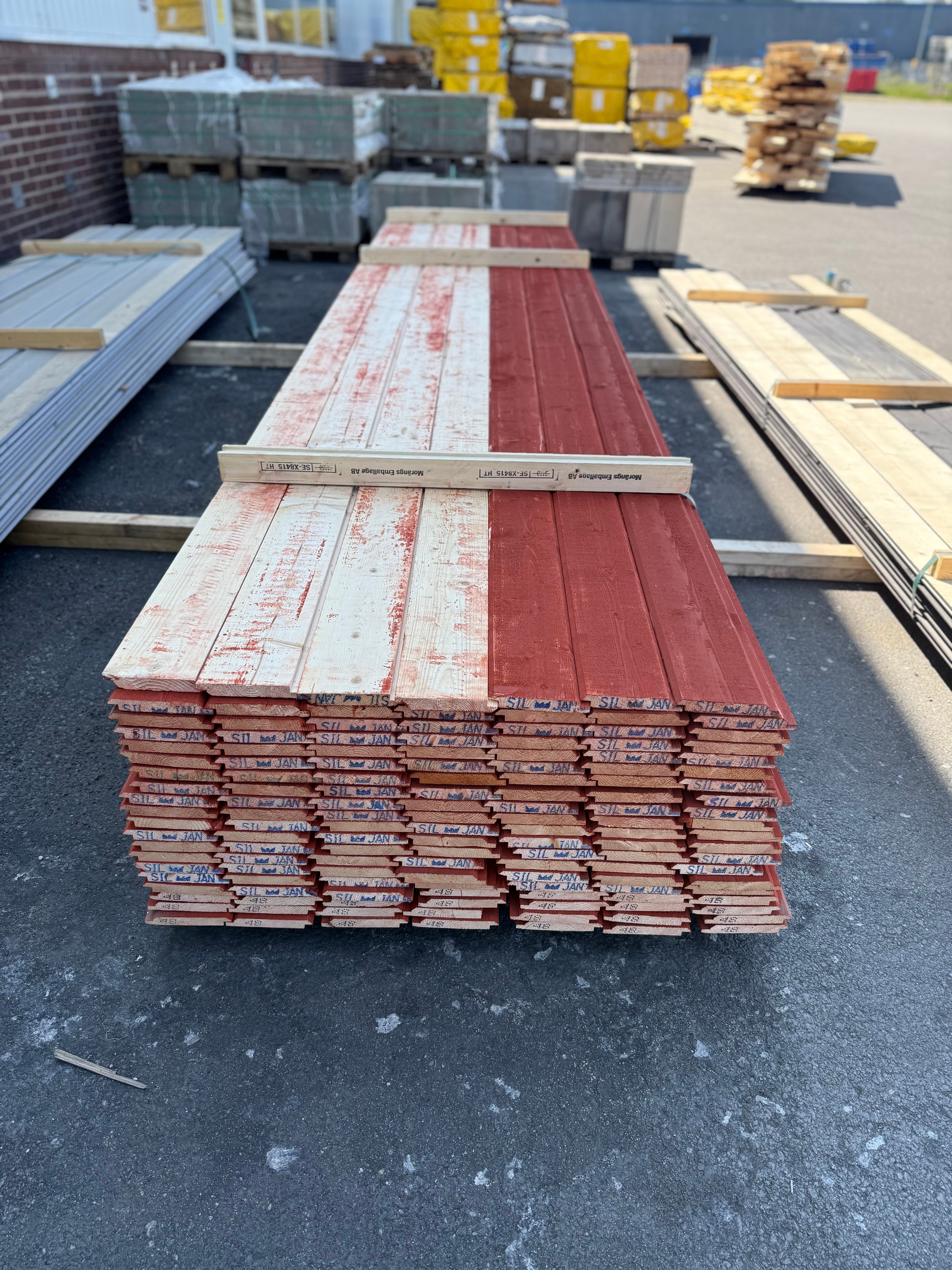 Paket Ytterpanel Dubbelfas Fals 22x145 140st