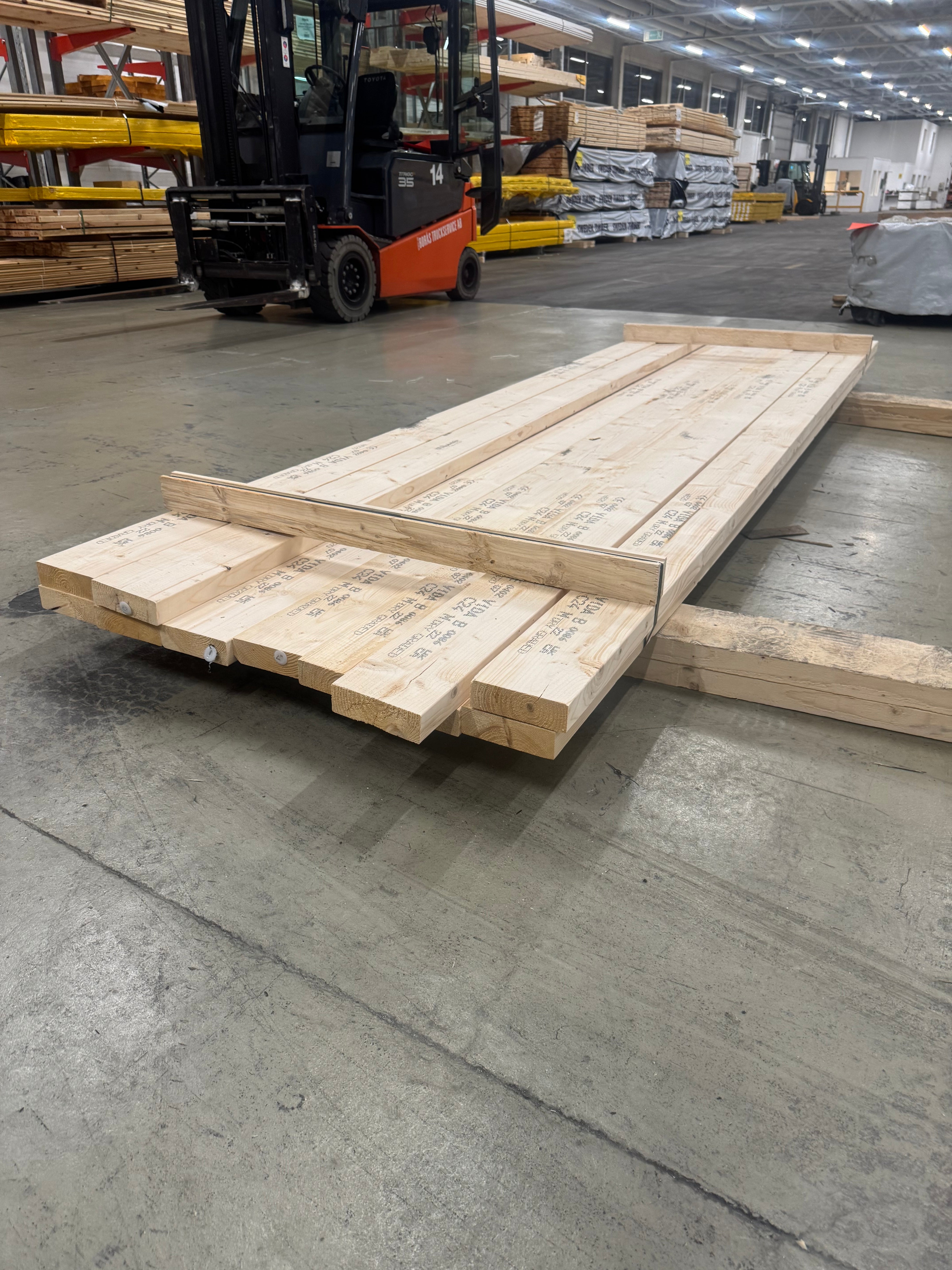 Paket Reglar 45x145mm 11st 3.60m