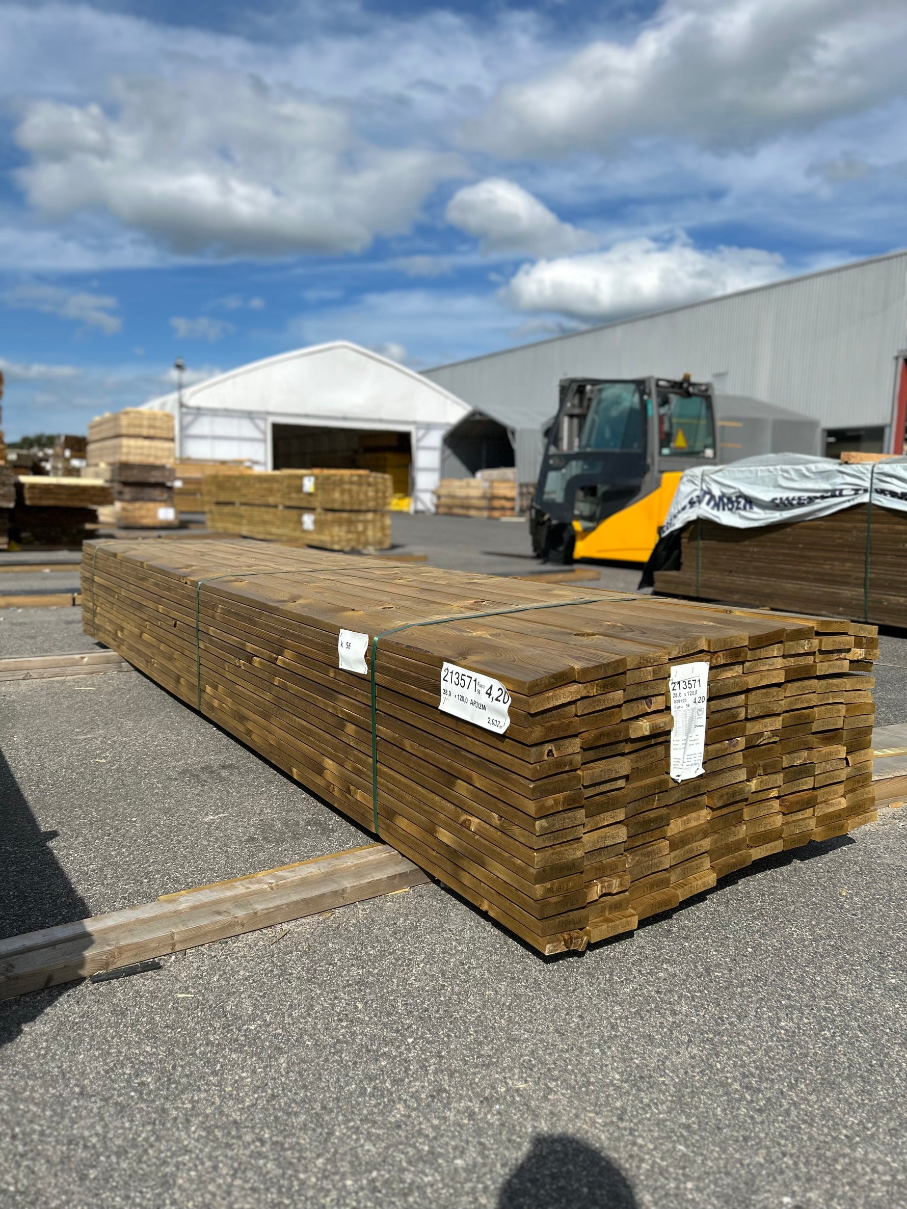 Paket Trall Furu 28x120mm 4,20m 144st Impregnerad B-kvalitet