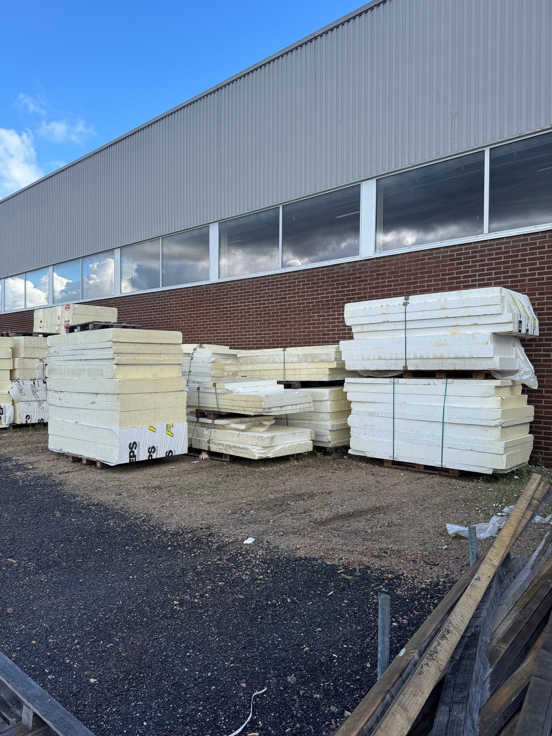 Stort blandparti Cellplast – Blandade mått och tjocklekar