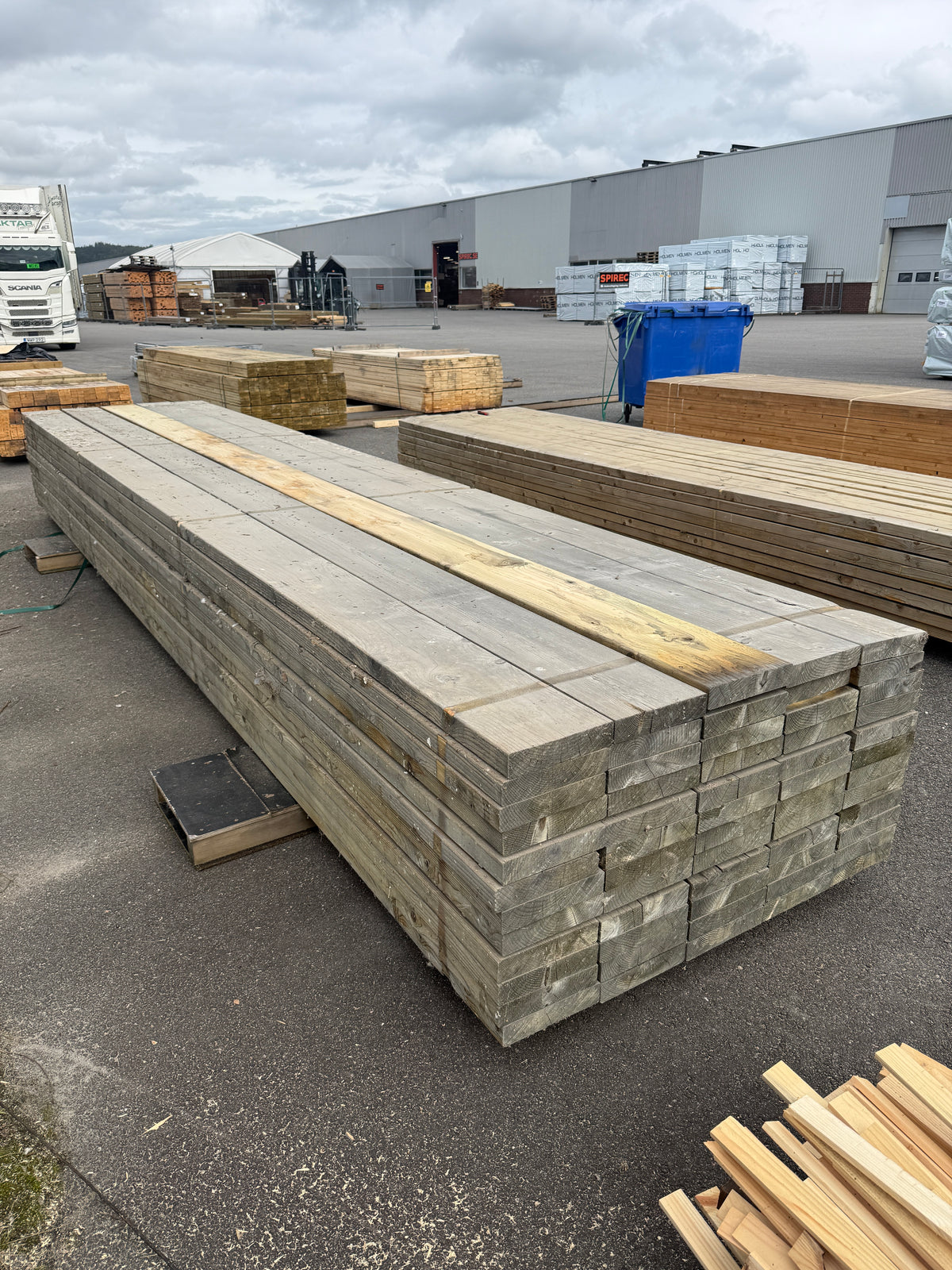 Paket Tryckimpregnerade Reglar 45x220mm 5,40m 60st Gran (Dålig impregnering)