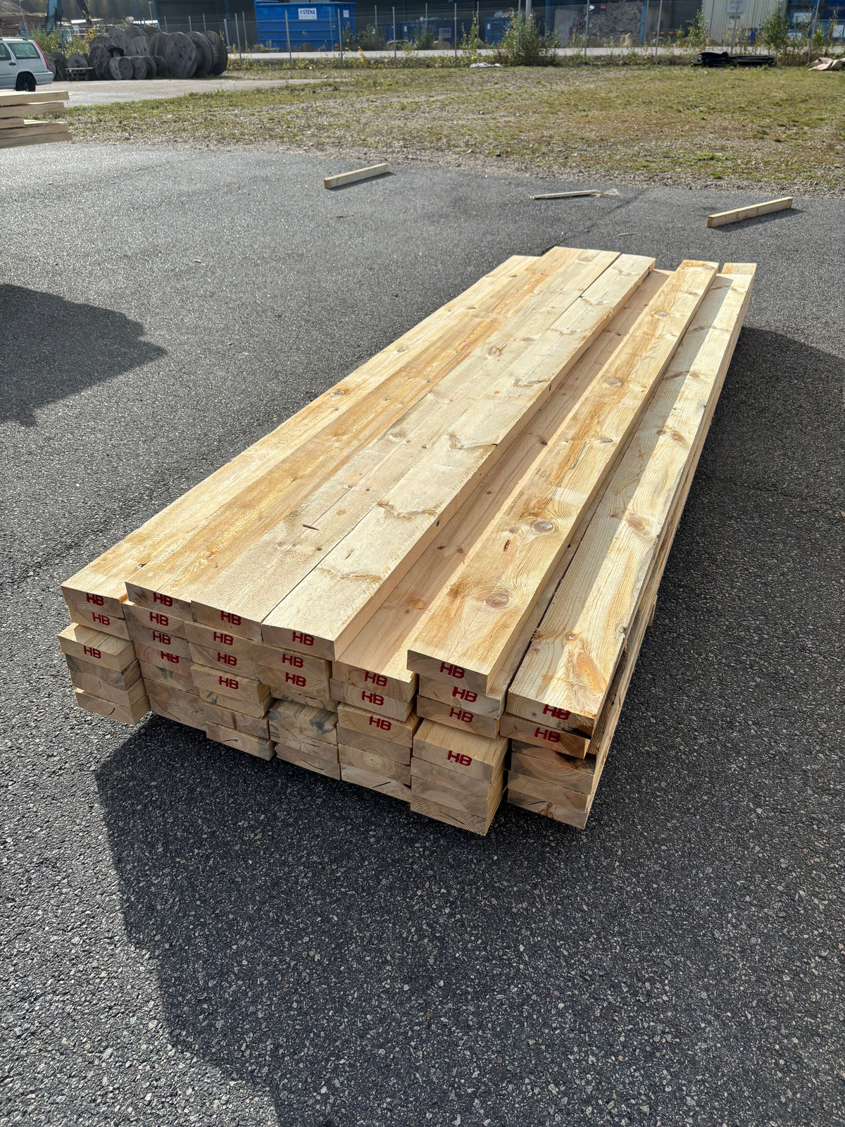 Paket Ohyvlade Reglar 47x150mm (3,00–3,60m) 46st (Fukt)
