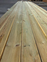 Paket Tryckimpregnerad Rillad Trall 28x120mm, 144st 5.10m- Väderbitet