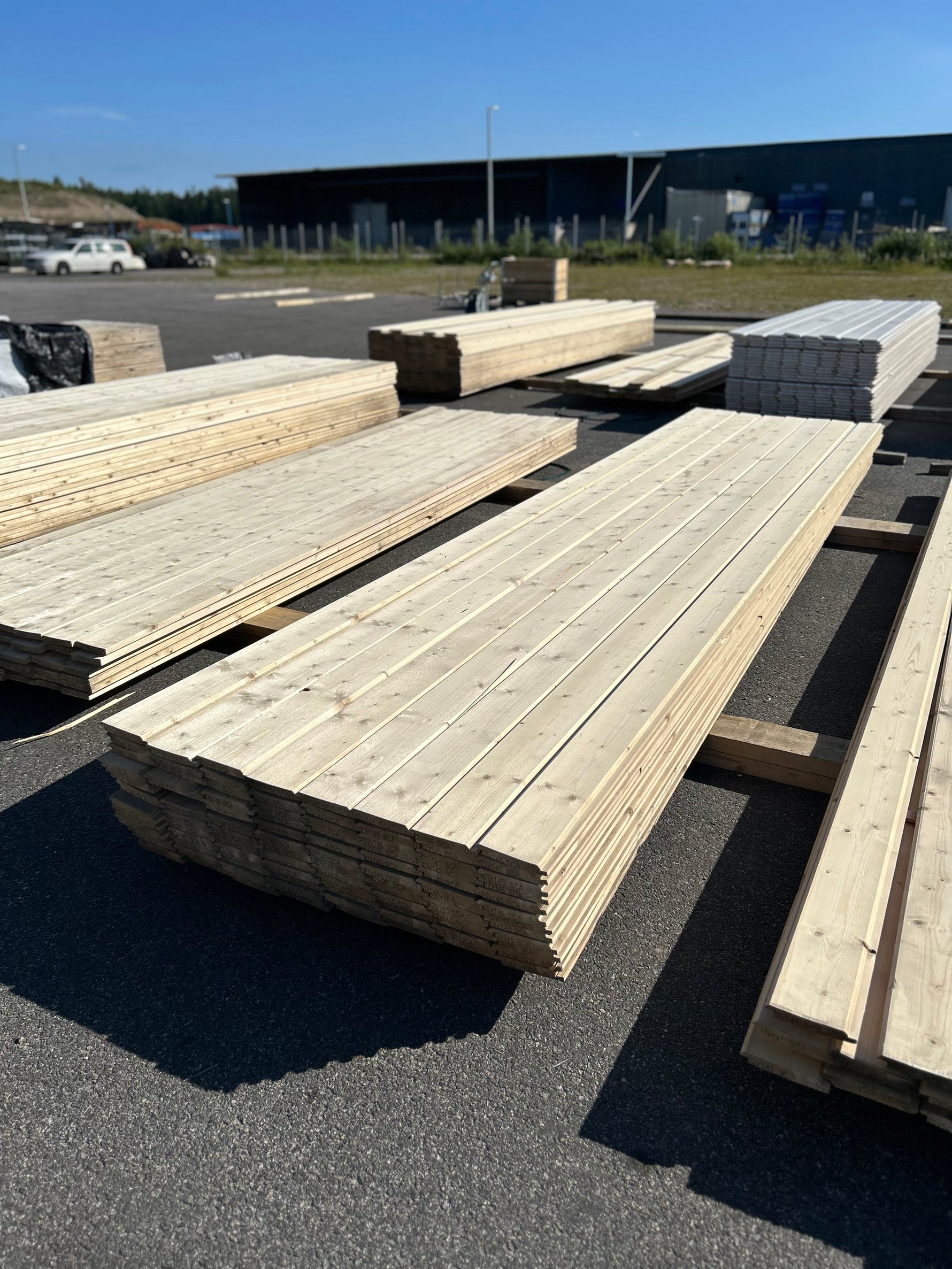 Paket Ytterpanel Dubbelfasspont 22x145mm, 96st 4.80m Obehandlad