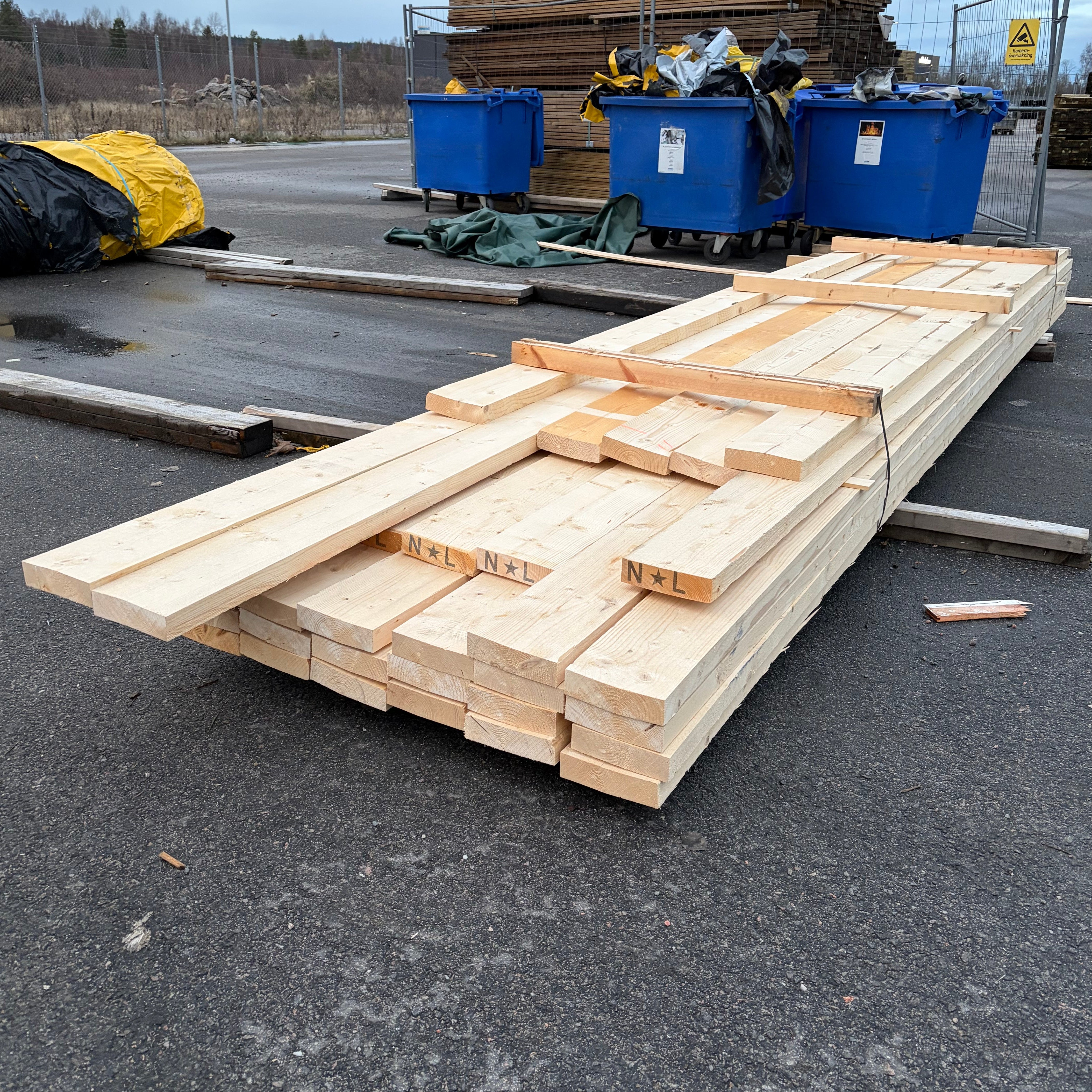 Paket Ohyvlade Reglar 47x175mm, 32st 4.2–5.4m