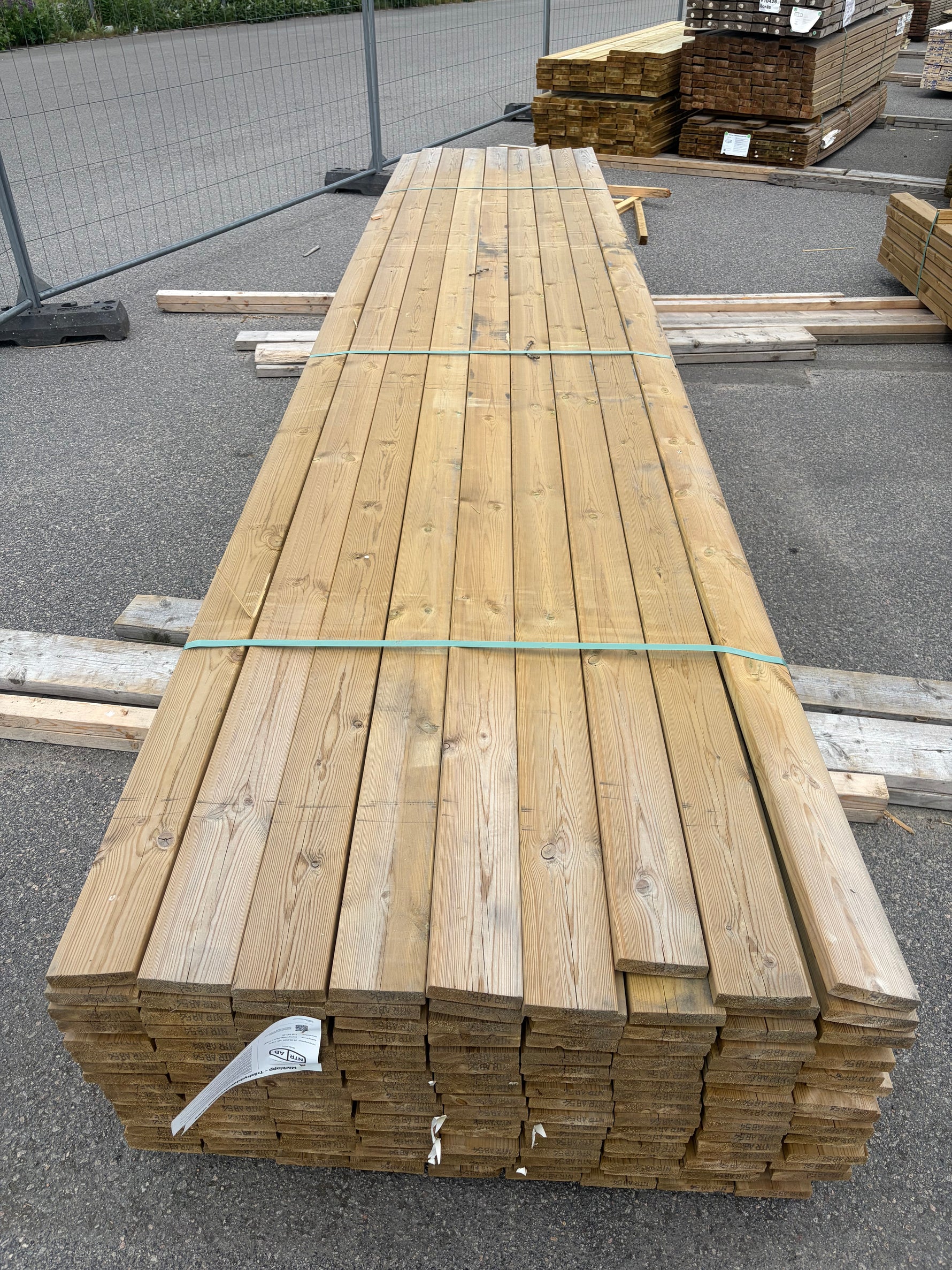Paket Tryckimpregnerad Trall 28x120mm, 153st 5,40m