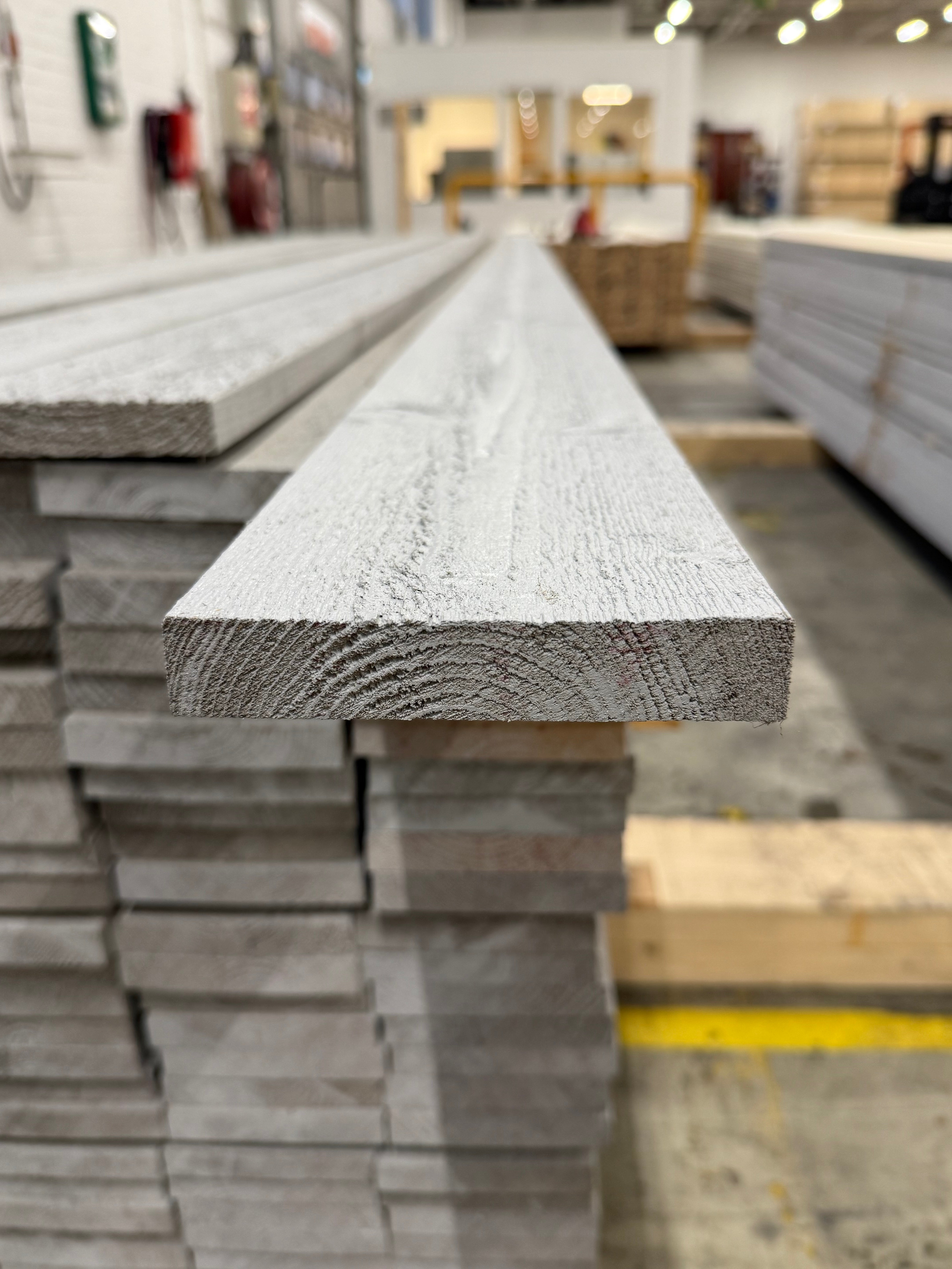 Paket Finsågad Bräda 21x120 mm – 138st (3,60 m, Målad NCS S 3000-N)