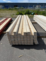 Paket Ytterpanel Enkelfas Halvspont 22x120mm, 207st 4.50m Grundmålad