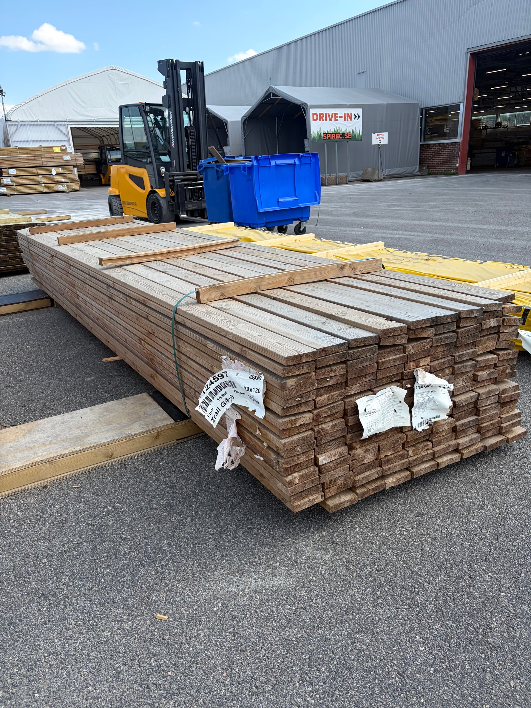 Paket Tryckimpregnerad Trall 28x120mm, 152st 4,80m (Brunimpregnerad)