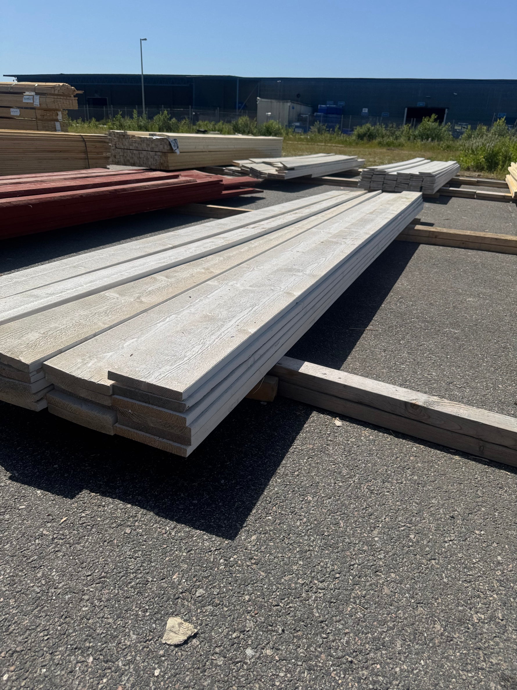 Paket Finsågad Panel 22x170 mm, 26 st 4,20 m Vitmålad