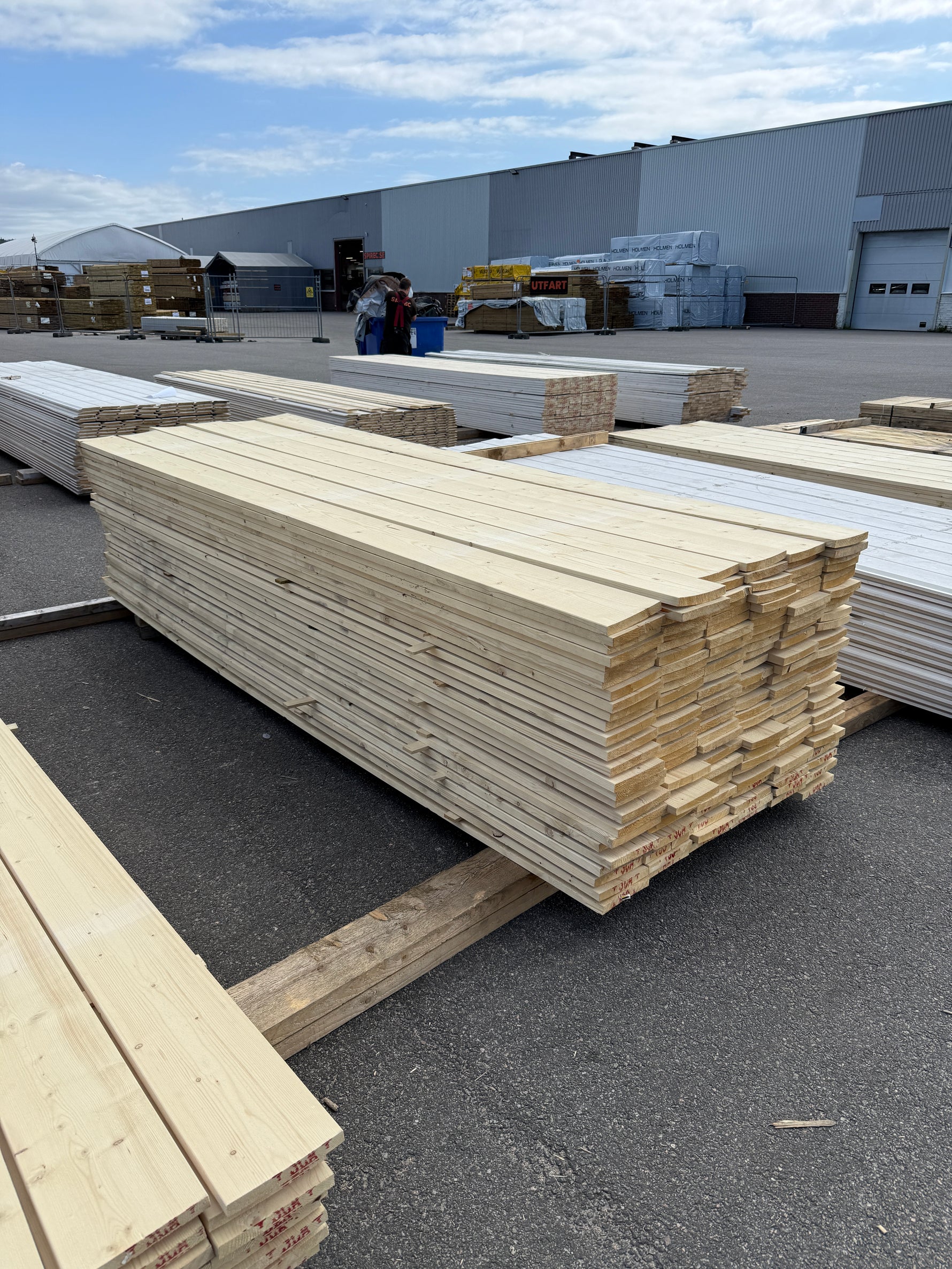 Paket Finsågade Brädor 22x170mm, 156st 3.0m- Obehandlade