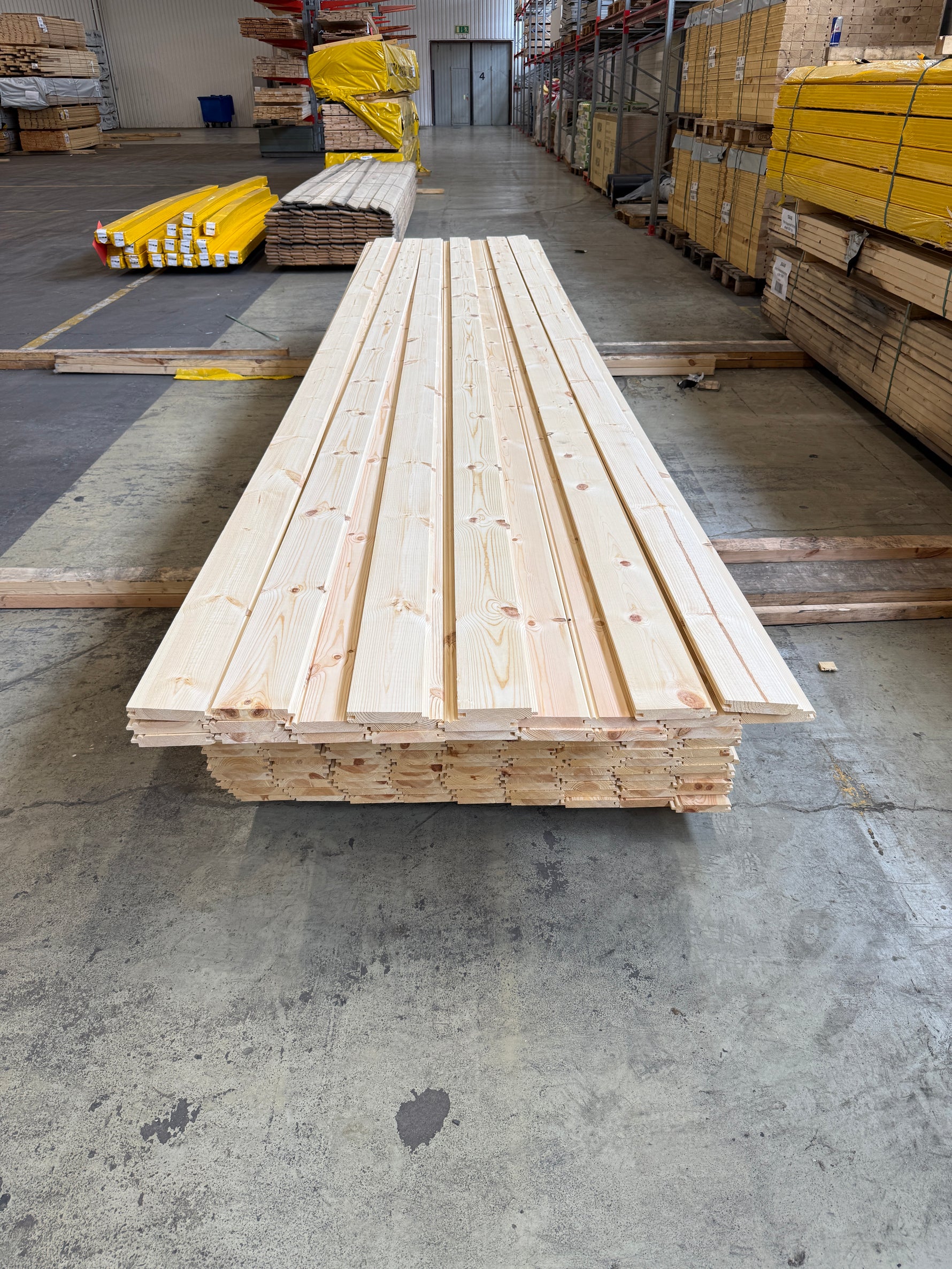 Paket Pärlspont 22x120mm Furu, 194st 4,50–4,80m (Sekunda)
