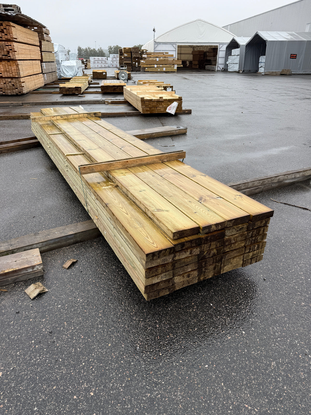 Paket Tryckimpregnerade Reglar 45x170mm 5,10m 34st C24