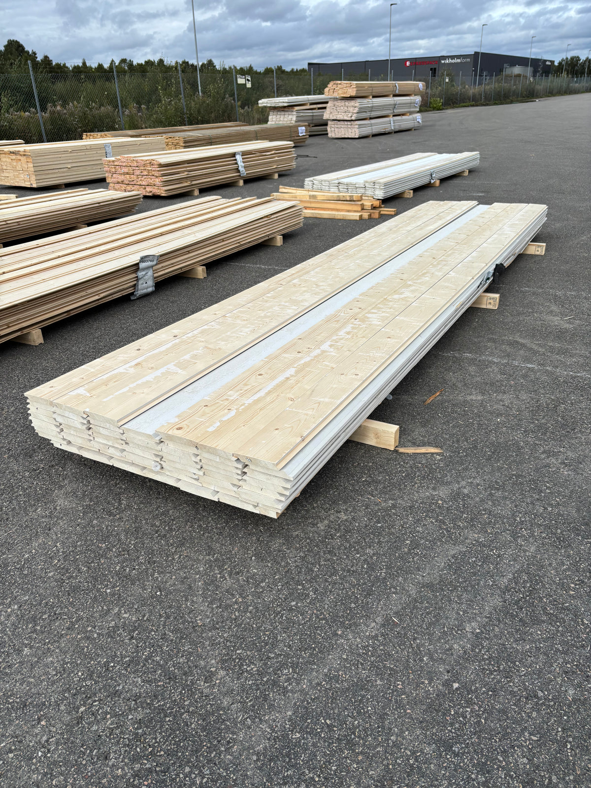 Paket Falsad Dubbelfas 22x145mm, 54st 4,20m Grundmålad