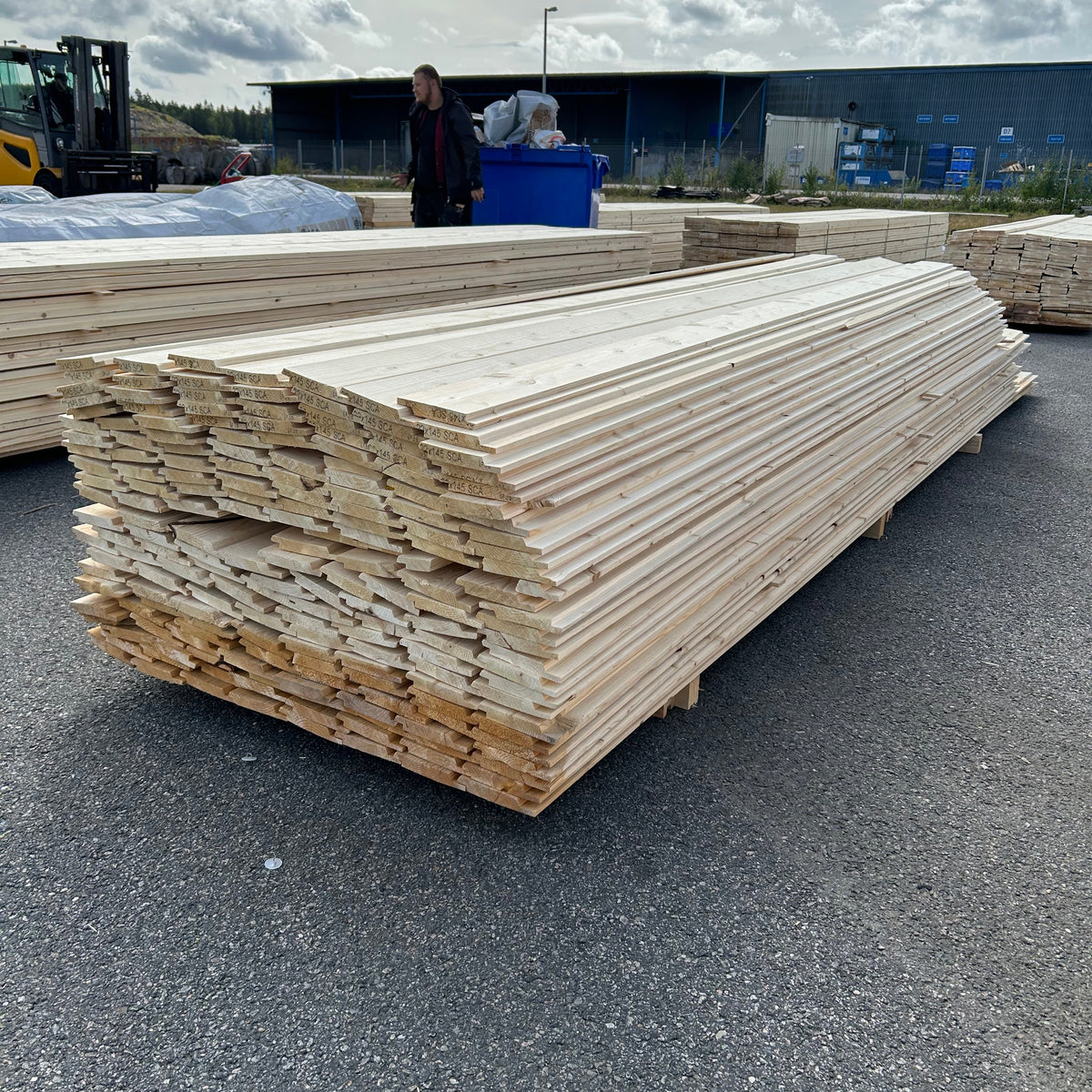 Paket Springpanel 22x145 mm – 3,60–4,80 m (Andra sortering)