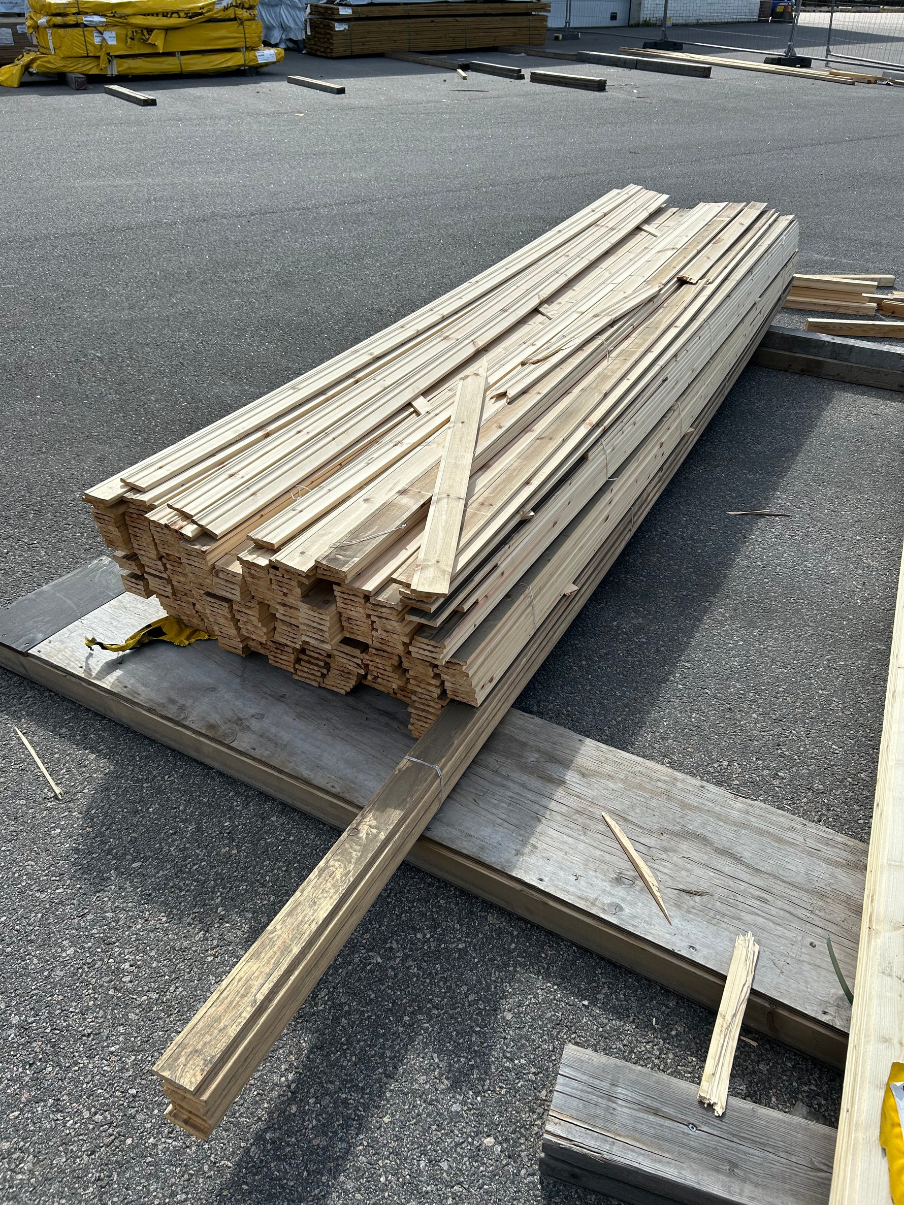Paket Antikfoder/Sockel 13×69 mm 3,30 m 360 st Furu