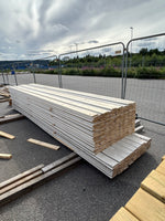 Paket Dubbelfas Halvspont 22x120mm 4,50–4,80m 303st Grundmålad