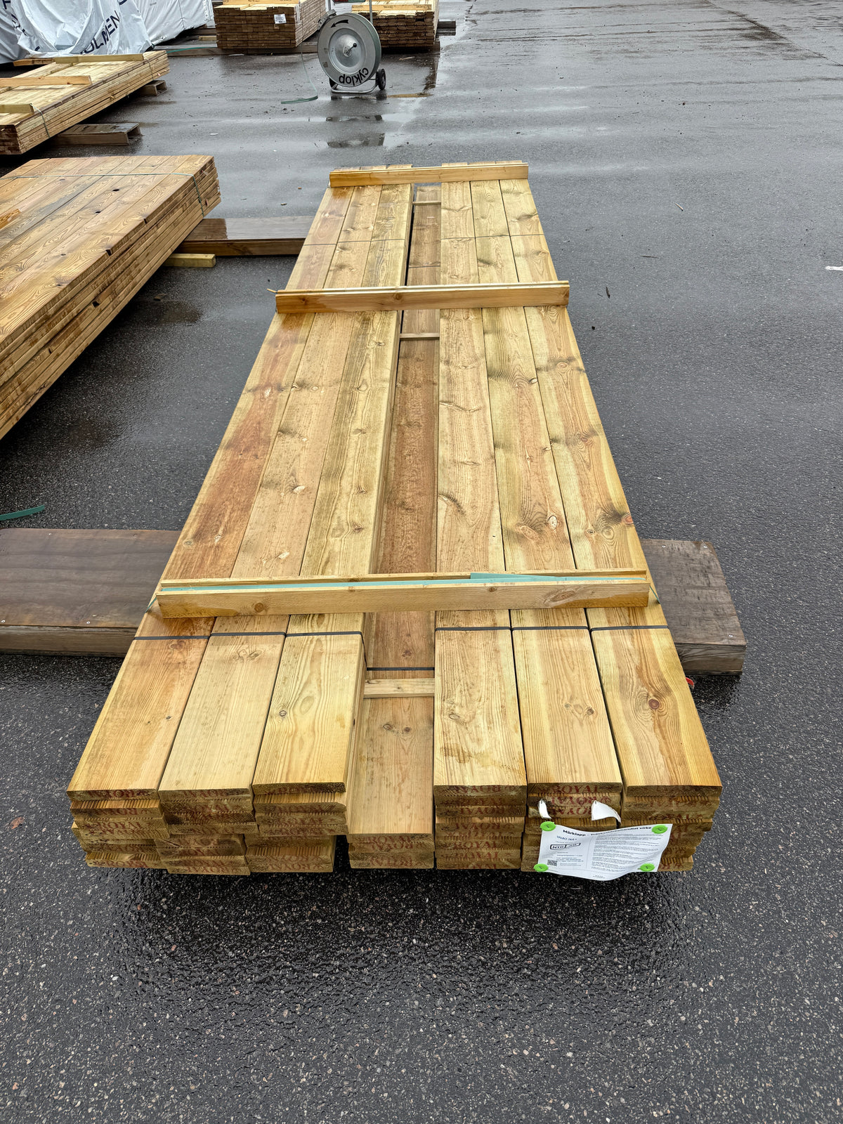 Paket Tryckimpregnerad Rillad Trall 28x145mm – 52st, 4,20m