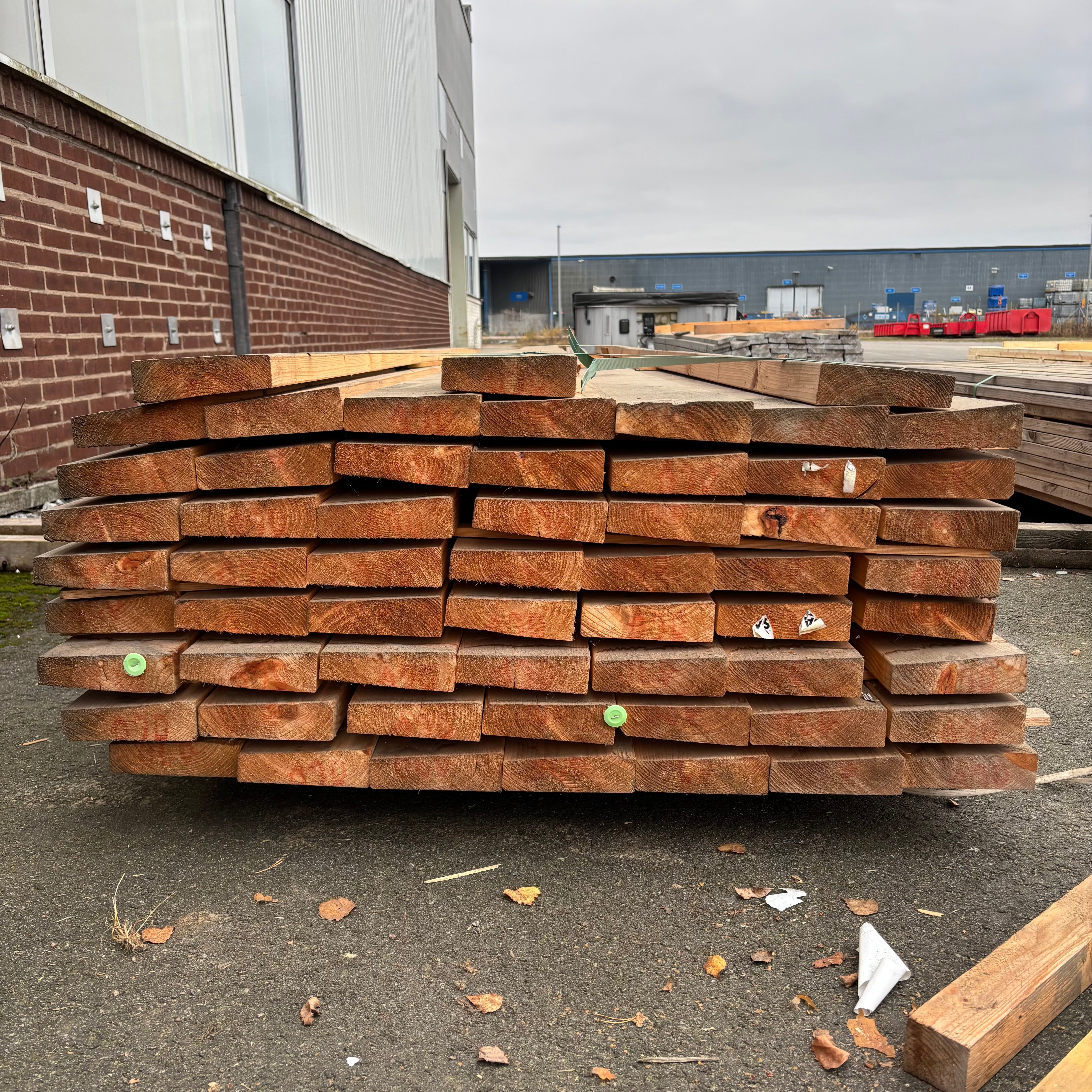 Paket Reglar 45x145mm – 59 st (5,40 m, Hyvlade, Fallande tjocklek)