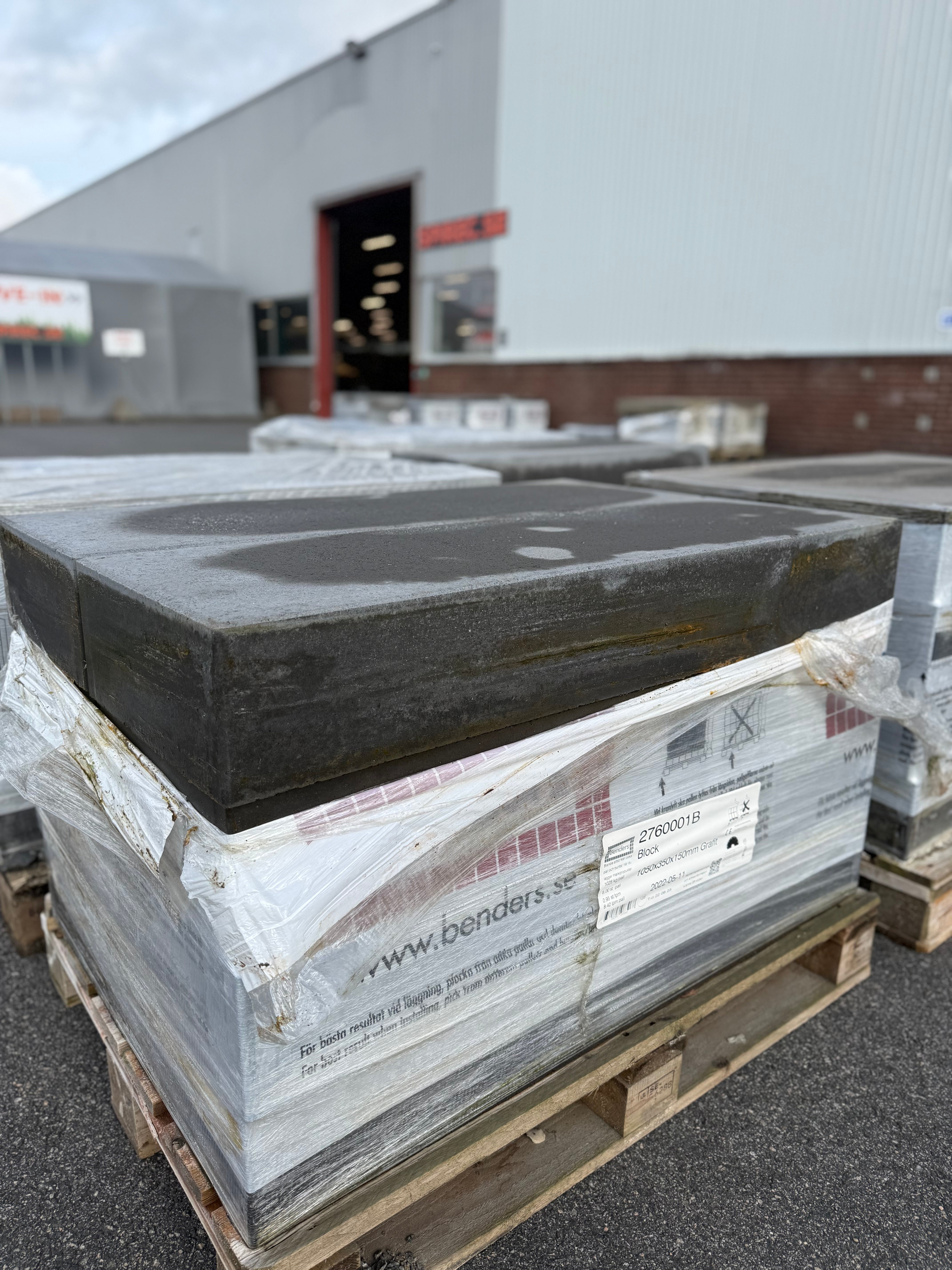 Blocksteg 1050x350x150mm – Grafit