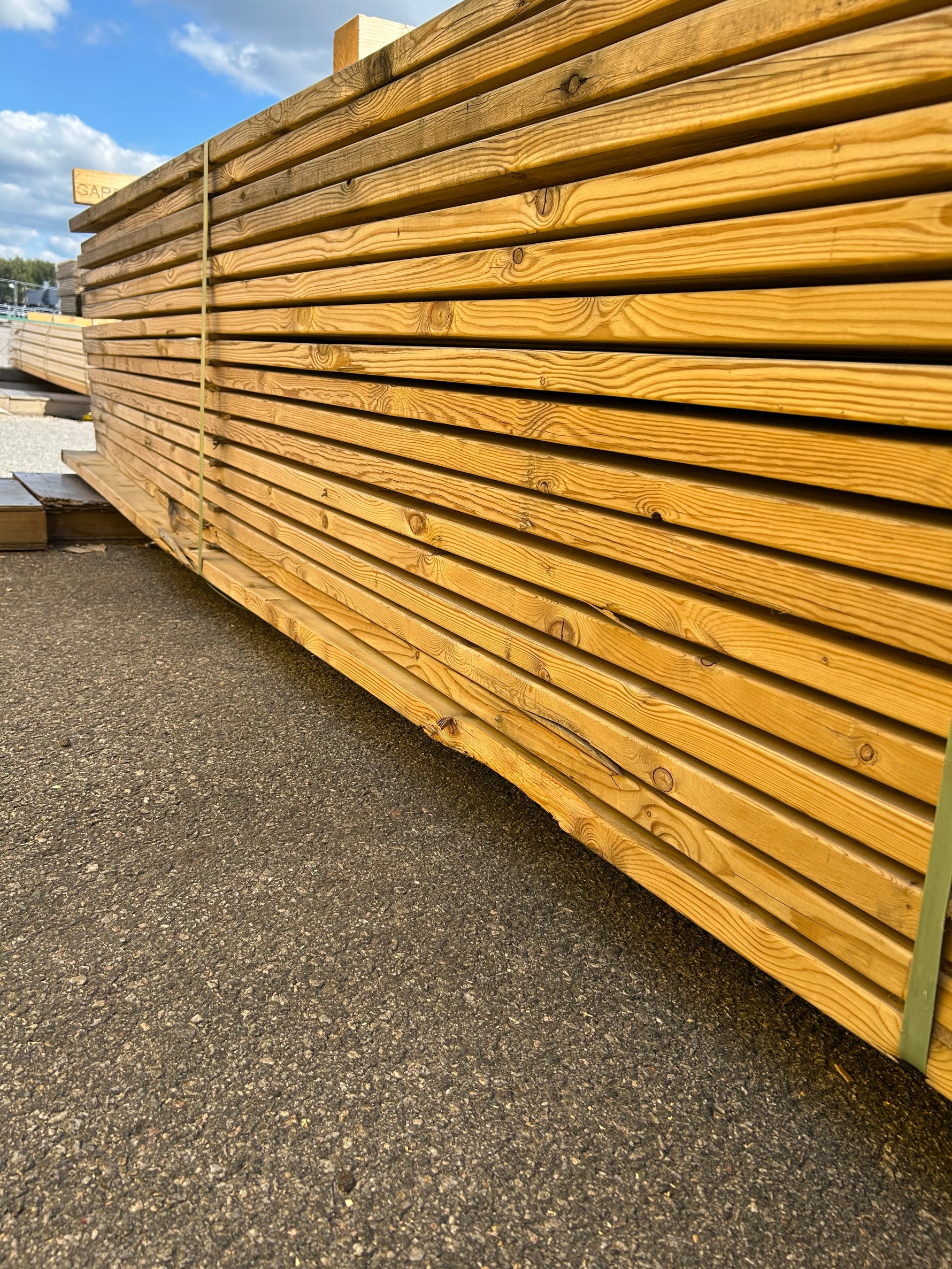 Paket Tryckimpregnerad Trall 34x145mm 3,30m 119st Furu (Väderbitet)
