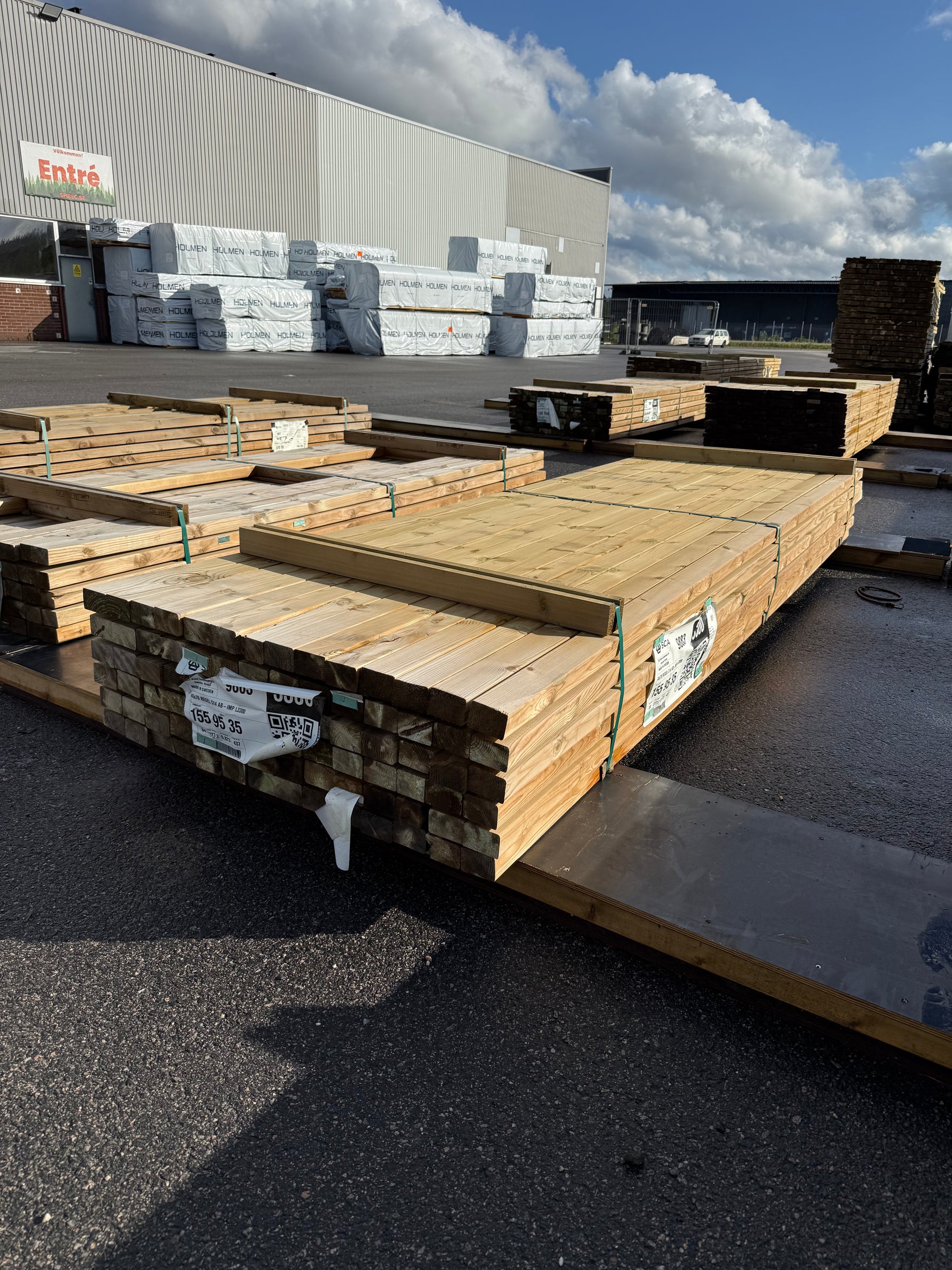 Paket Tryckimpregnerade Reglar 45x70mm, 84st 3.30m (C14)