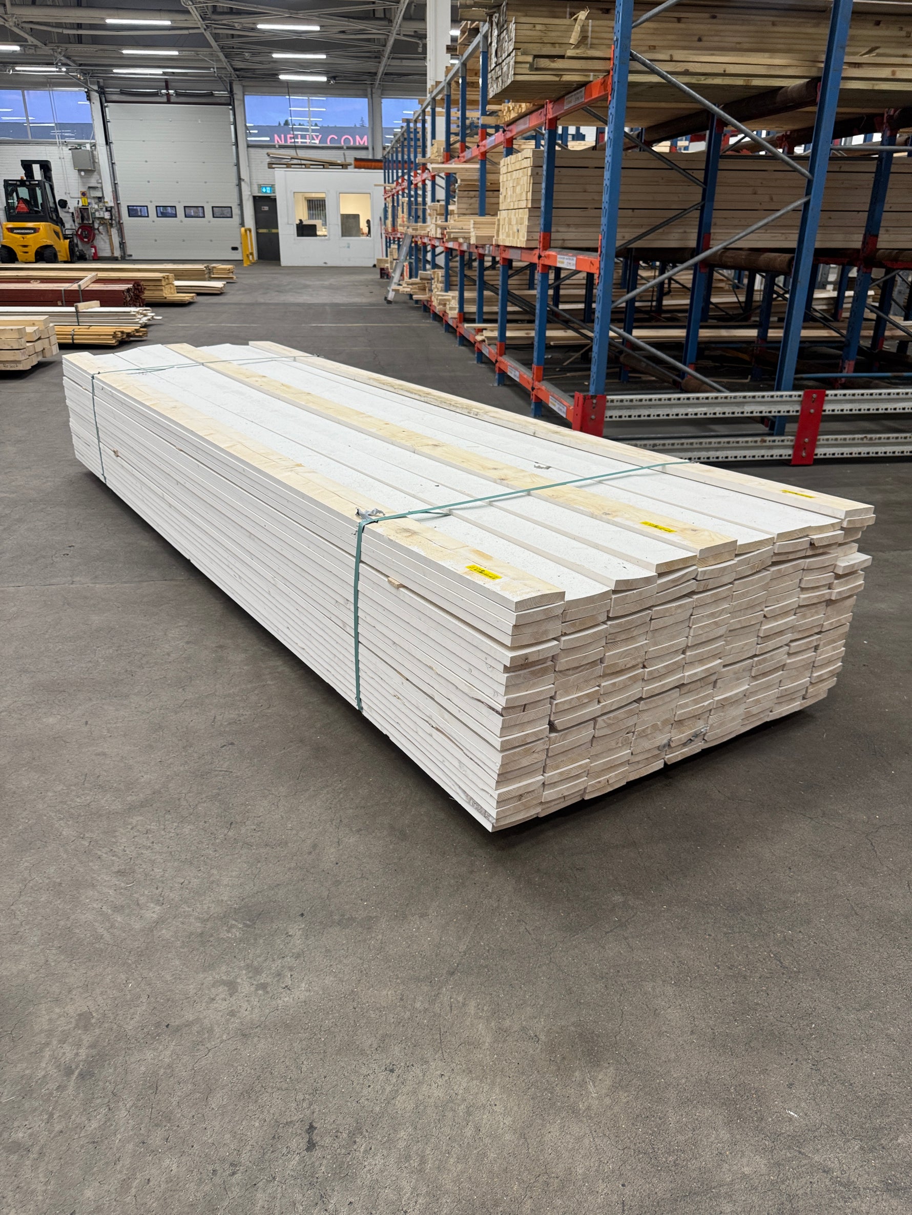 Paket Finsågad Panel 22x120mm 3,60m – 192 st Vit