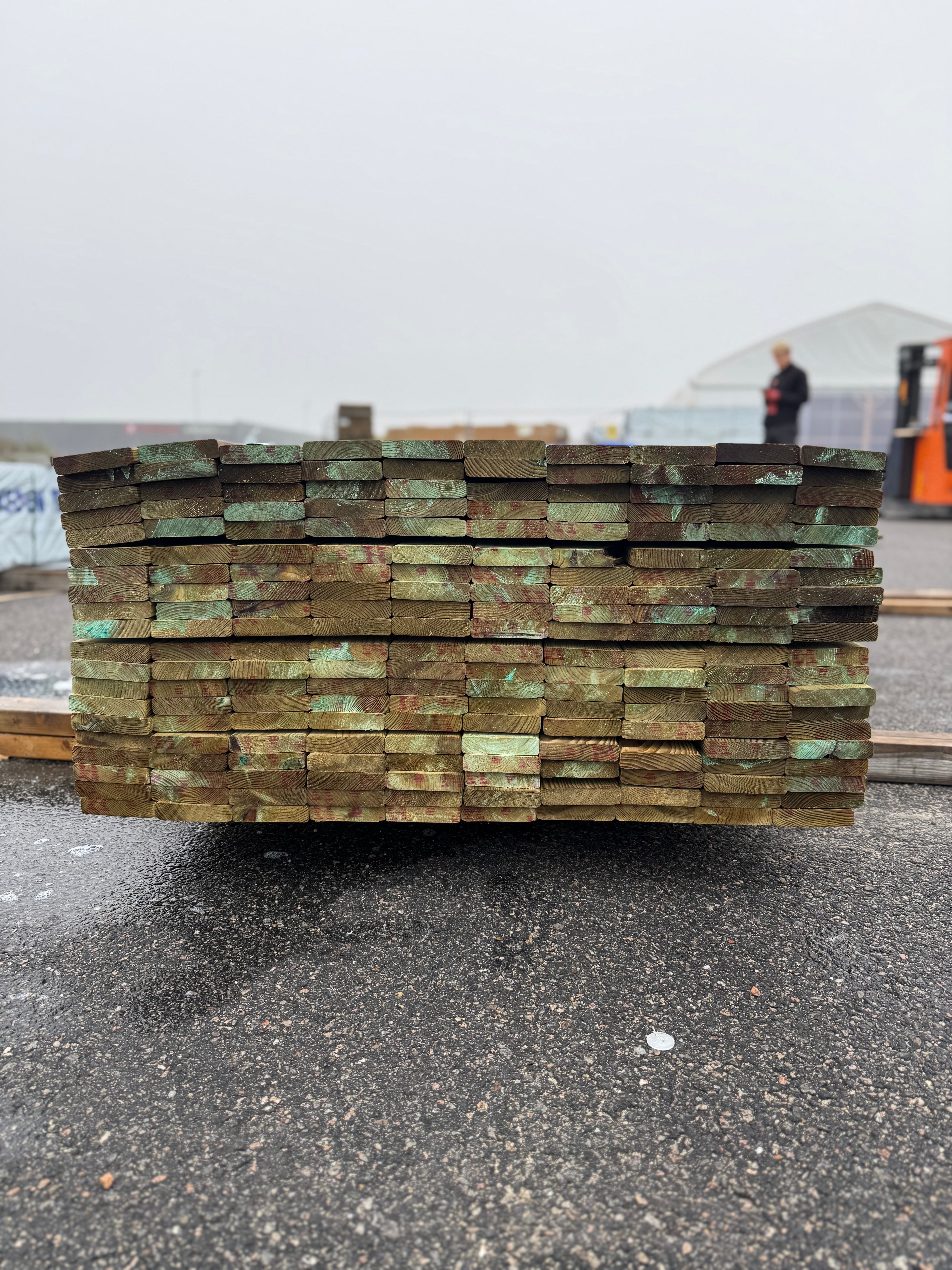 Paket Tryckimpregnerad trall 22x95mm 3,6-3,90m (B-Sortering)