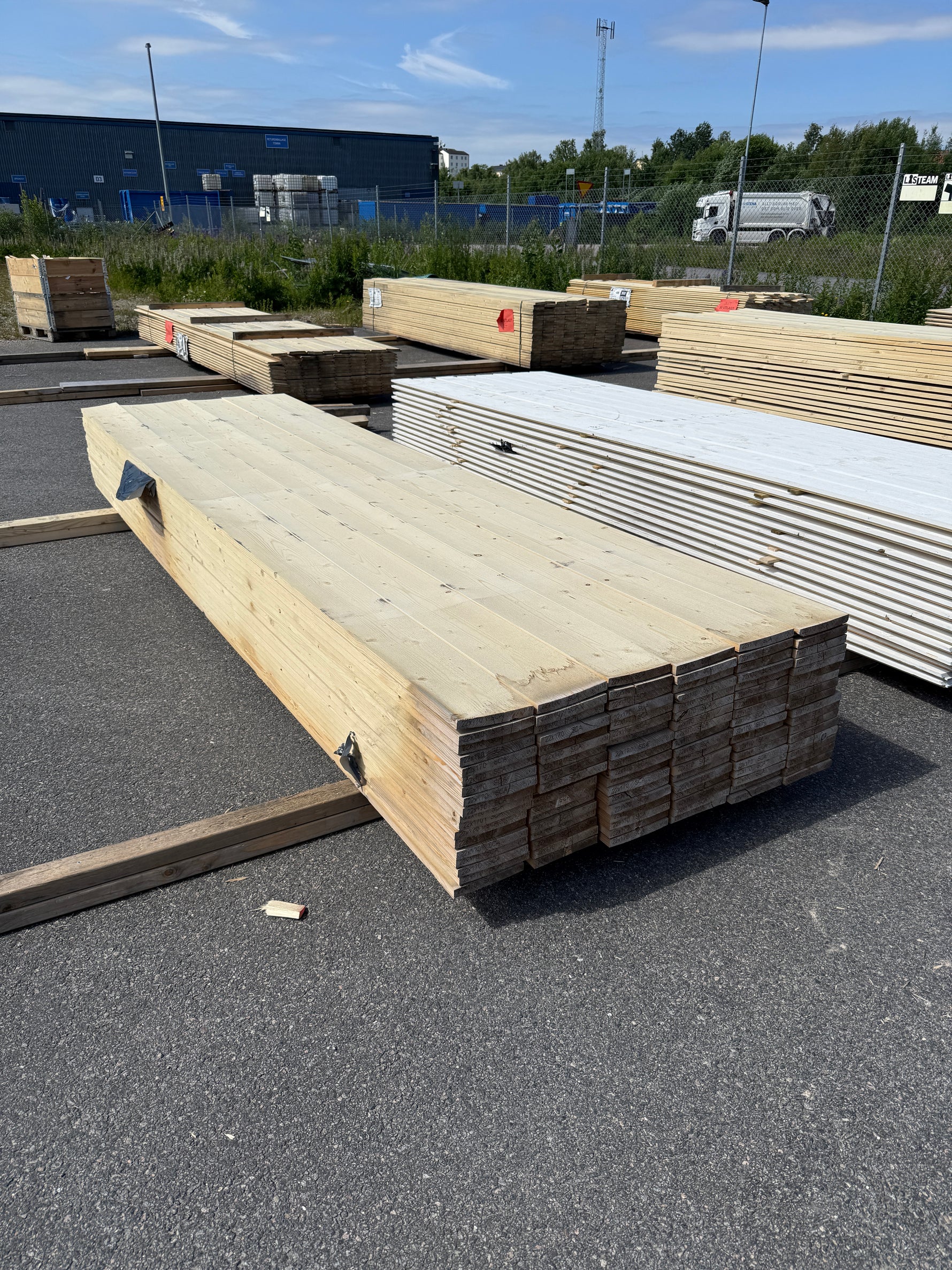 Paket Finsågade Brädor 22x170mm, 108st 3.60m- Obehandlad