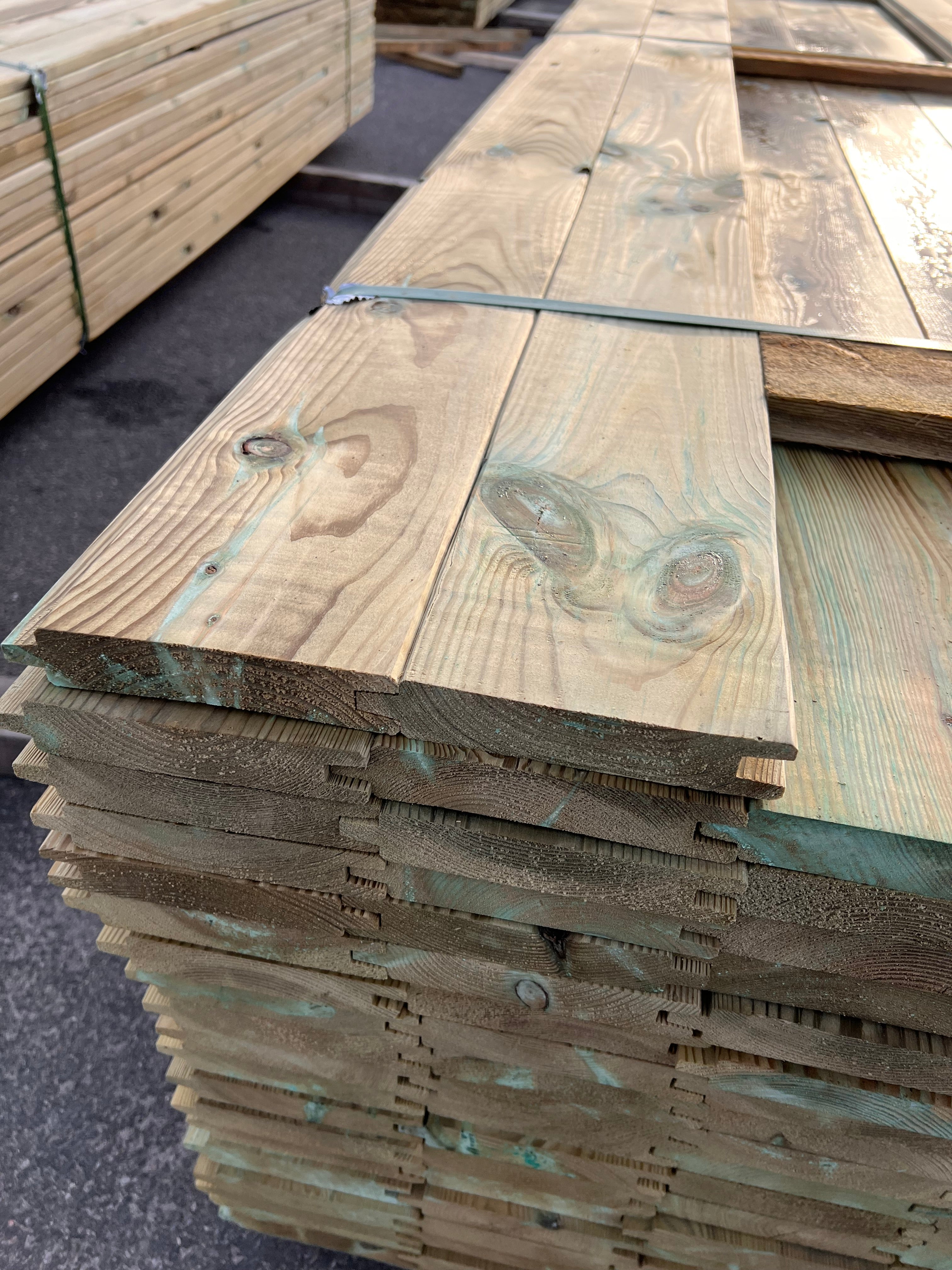 Paket Spontad Panel Tryckimpregnerad 27x145mm – 165 st (3,0 m, Furu, B-sortering)