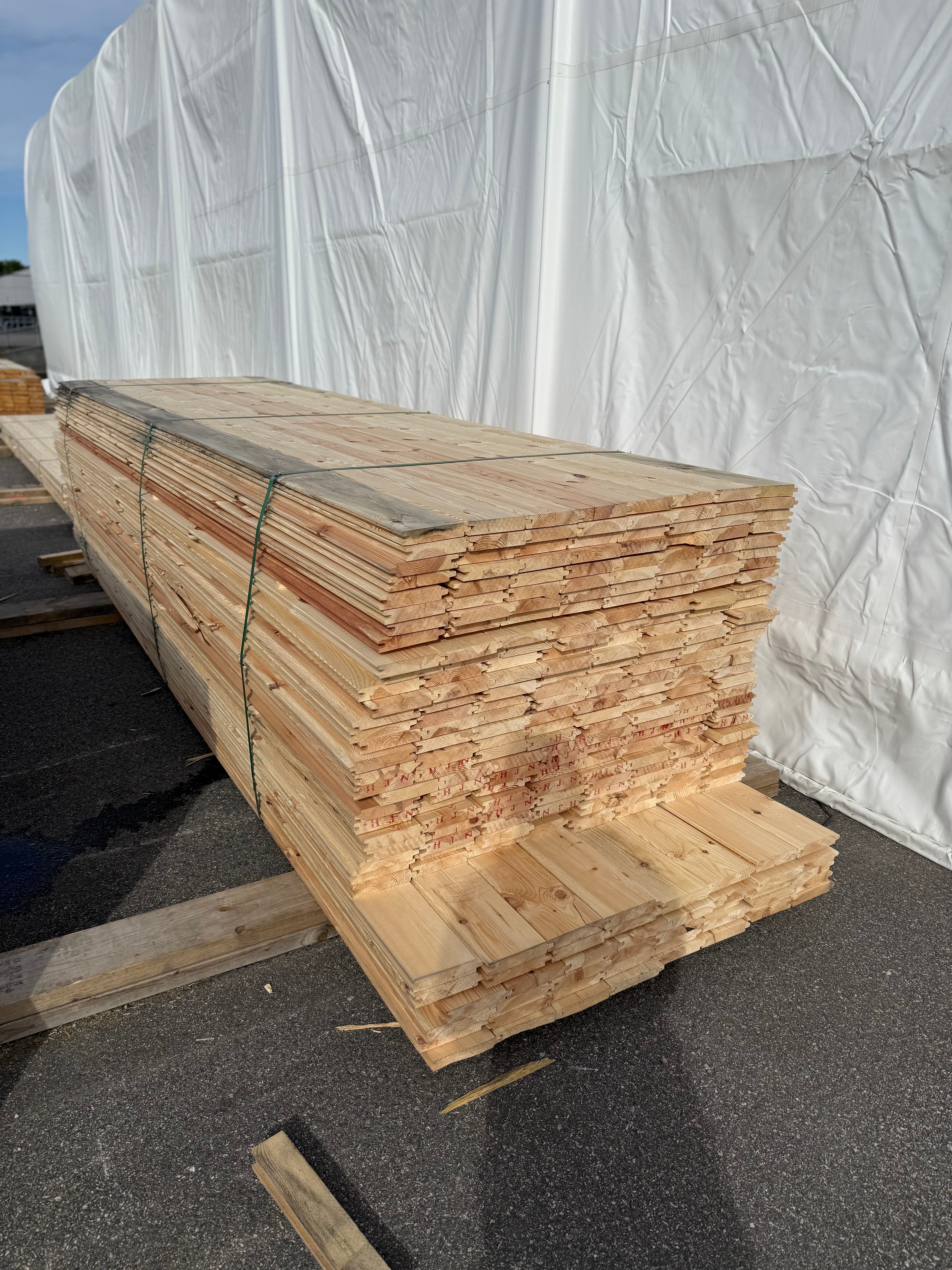 Paket Spontad Panel Hyvlad 27x145mm- Obehandlad