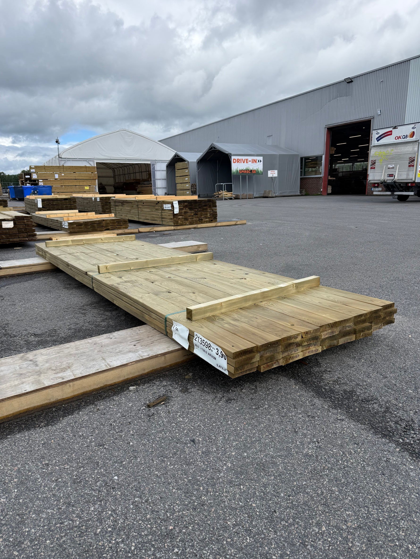 Paket Tryckimpregnerad Trall 28x120mm 3.90m 36st