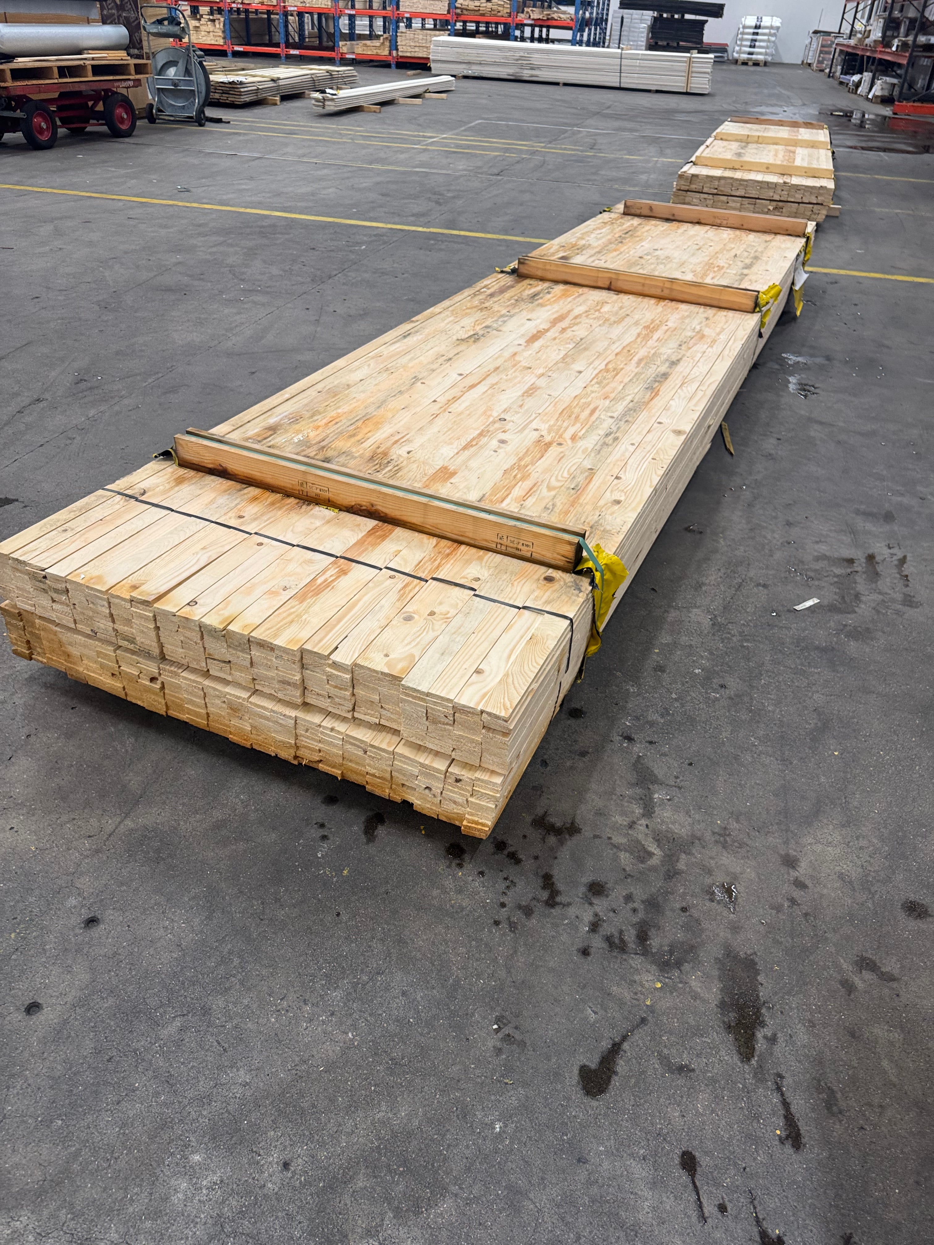 Paket Läkt 12x48mm – 440 st (4,50 m, Obehandlad Gran, Vattenskadad