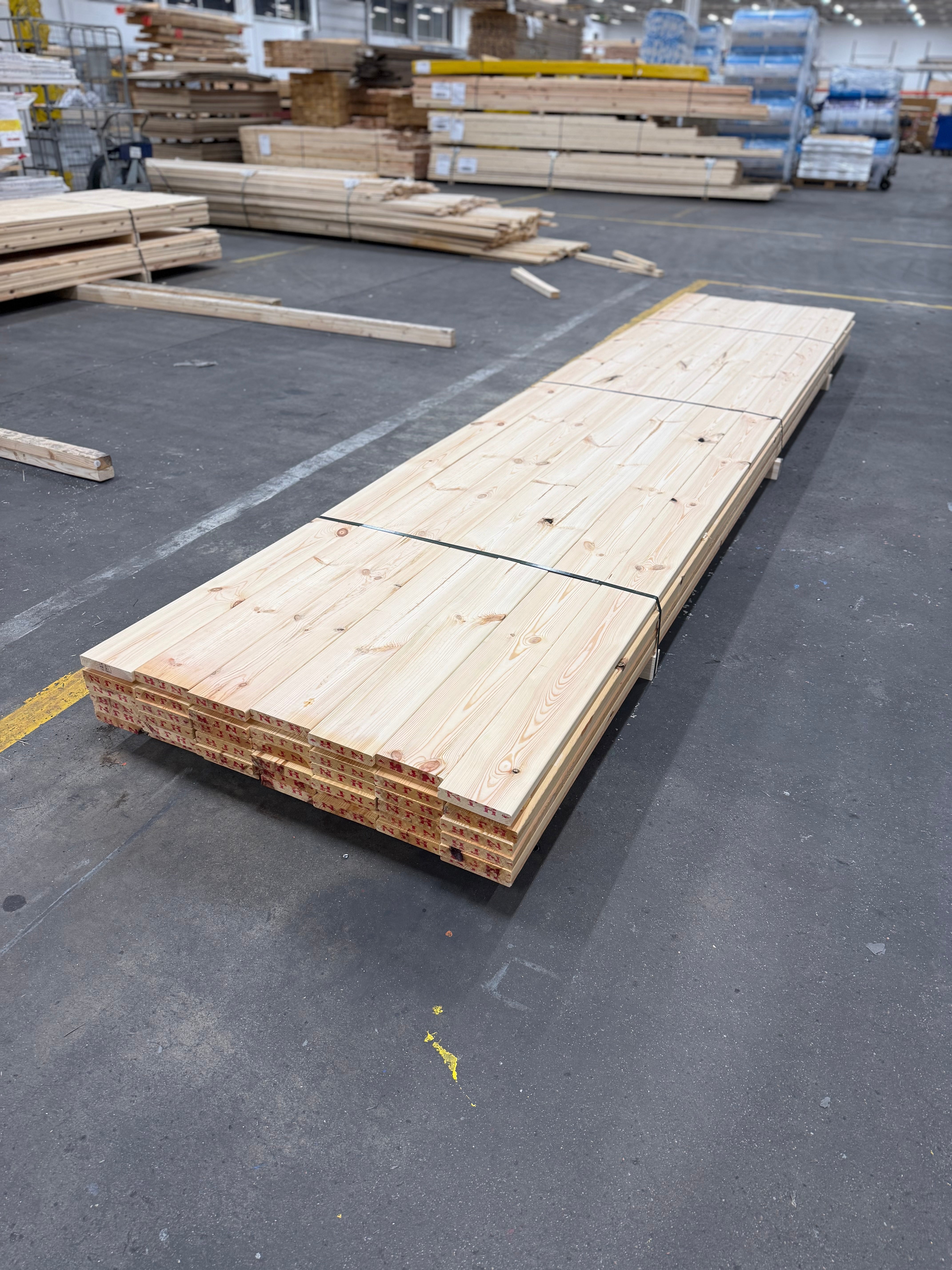 Paket Hyvlade Brädor 27x145mm 4.80m- 42st (Furu) B- sortering