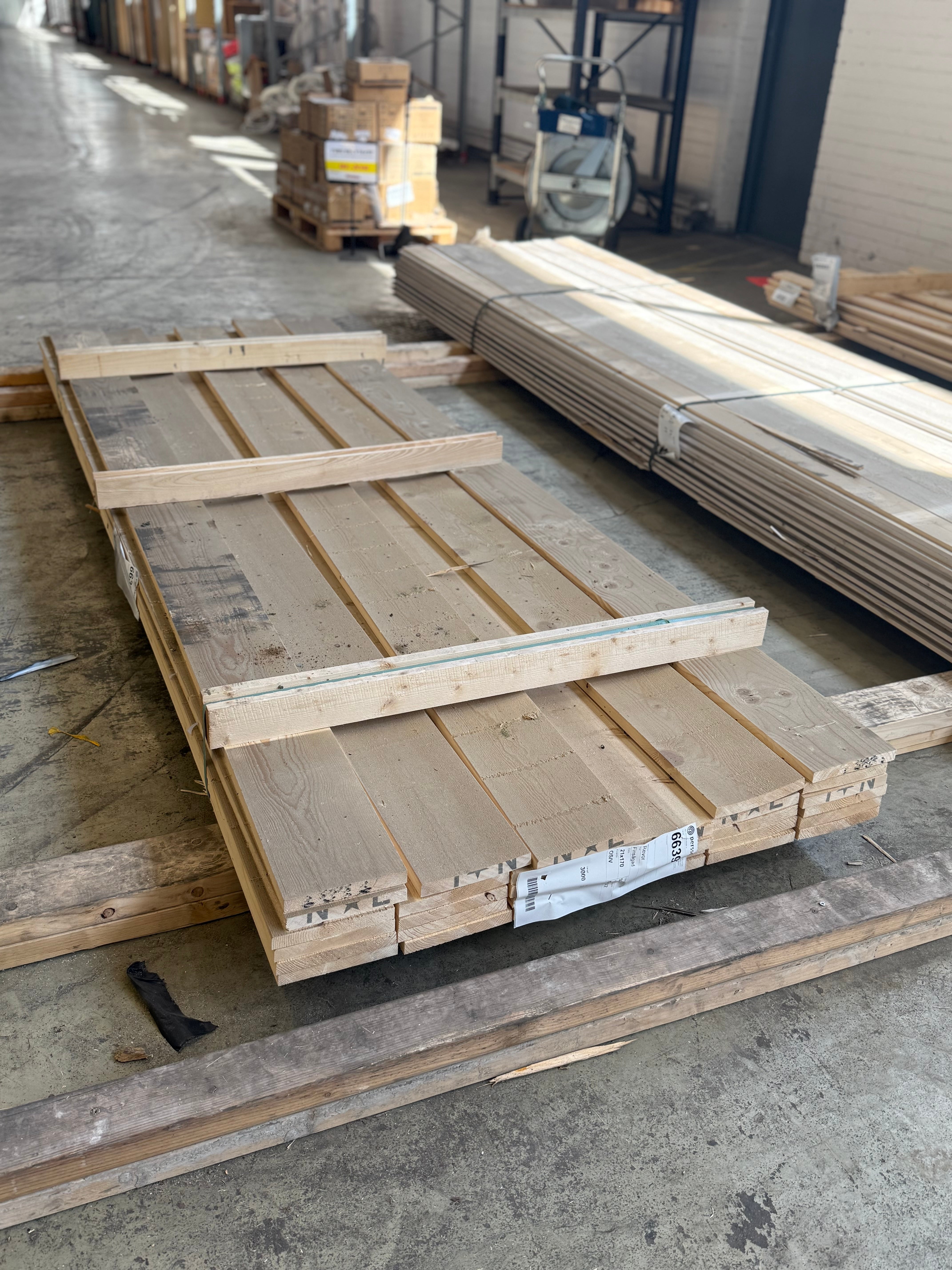 Paket finsågad 22x170mm 3.0m 31st Felhyvlad