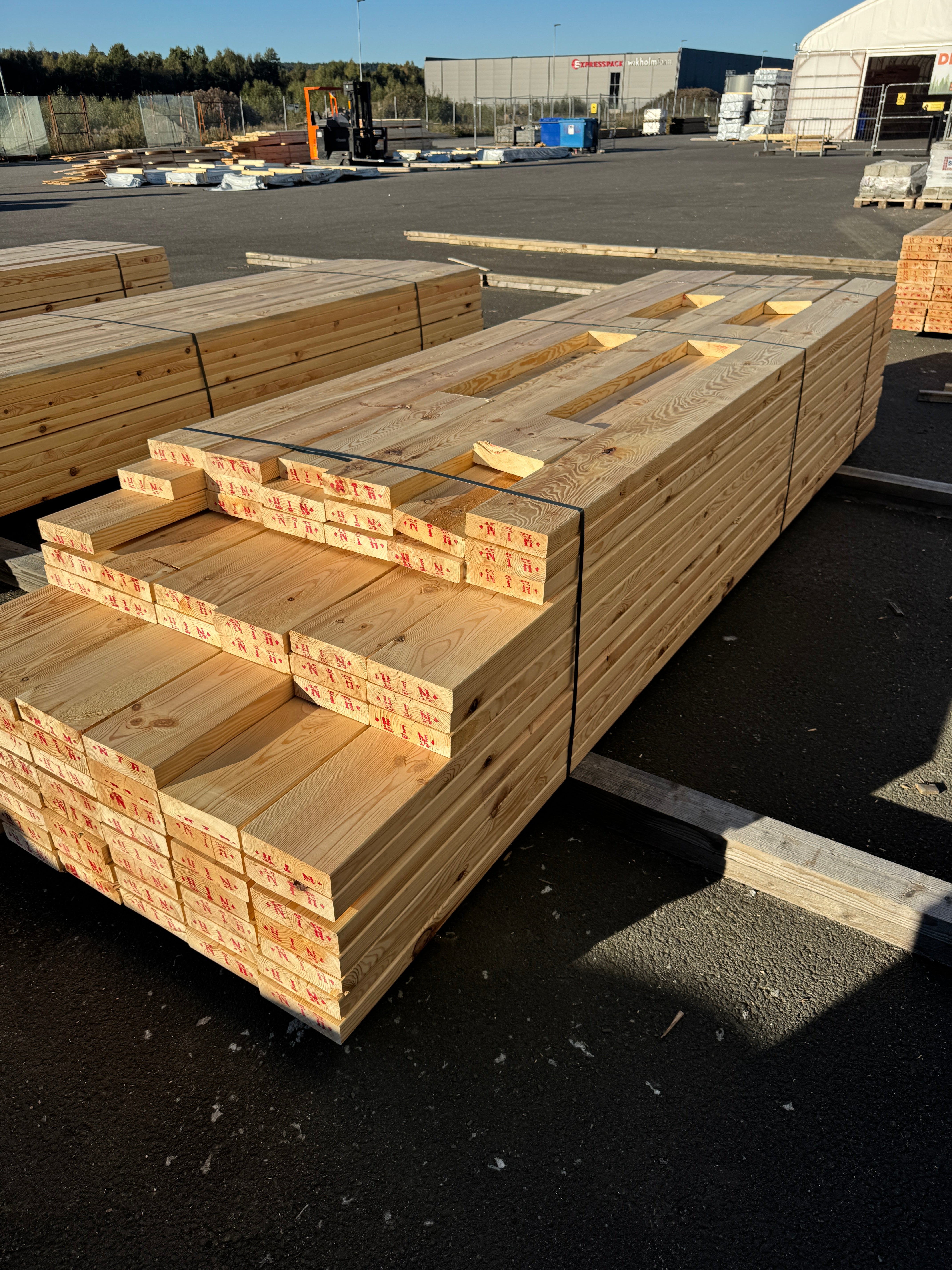 Paket Reglar 45x170 – 76 st (3,0–3,6 m, furu)