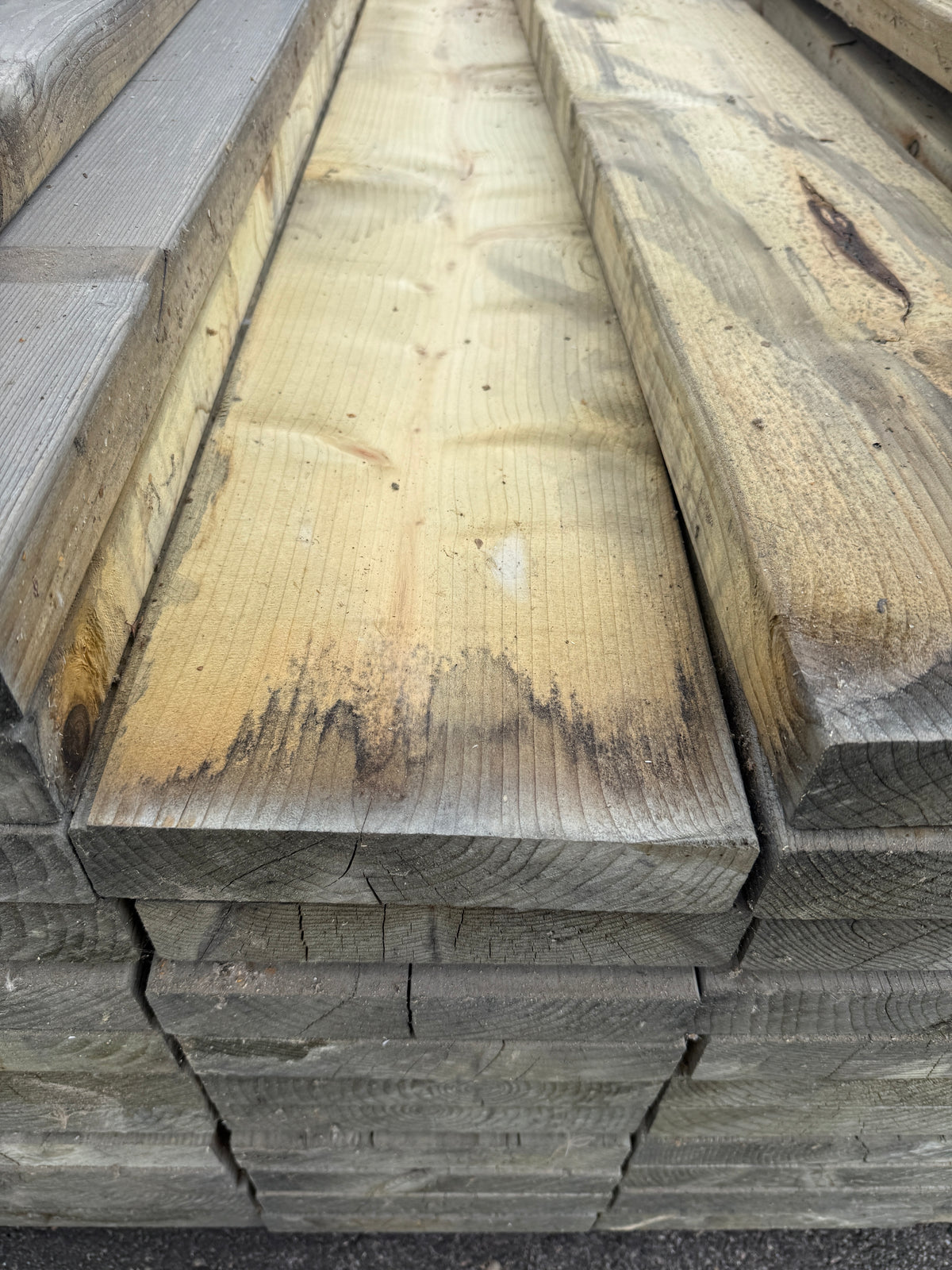 Paket Tryckimpregnerade Reglar 45x220mm 5,40m 60st Gran (Dålig impregnering)