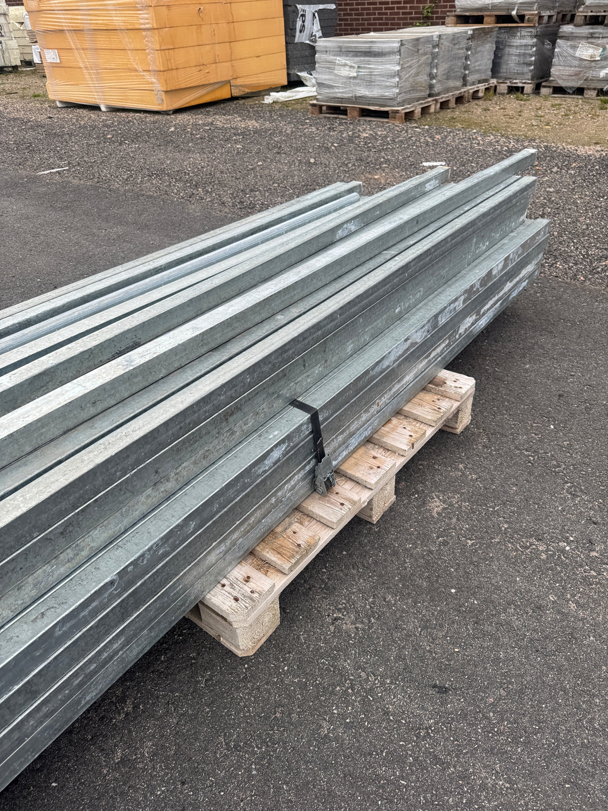 Pall Galvade Stängselstolpar 50x50mm – 2,76m – ca 80st