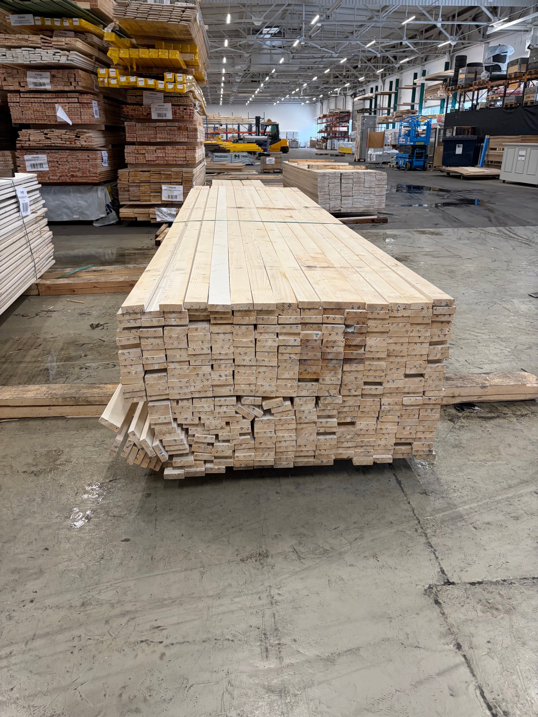Paket Finsågade Brädor 22x70mm, 375st 4,20m (Vit) - Spirec