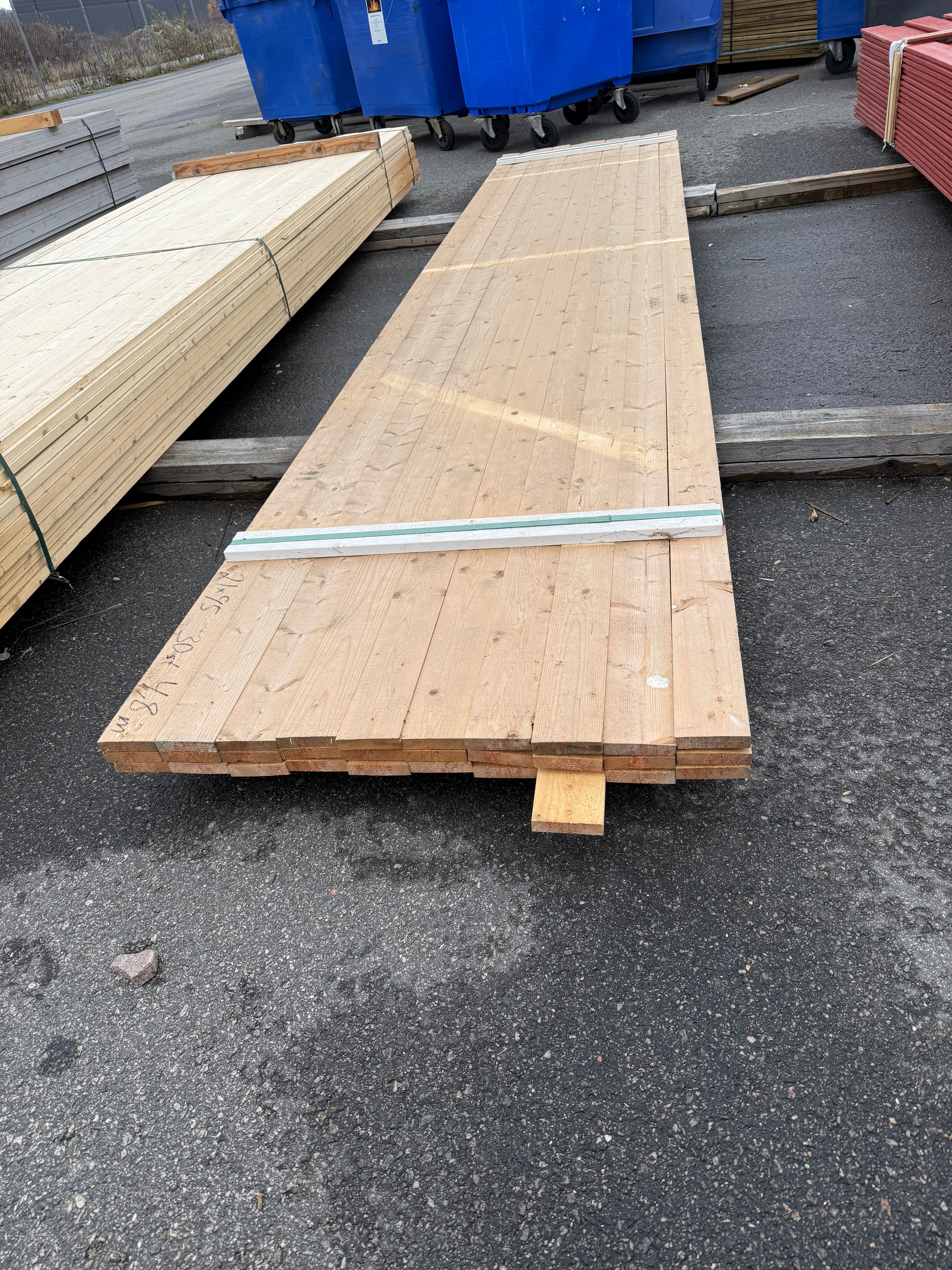 Paket Brädor 21x95mm – 30 st (4,80 m, Obehandlad Gran)