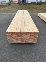 Paket Hyvlade Furu Brädor 36x148mm 4,50–4,80m – 105st (Andra sortering)