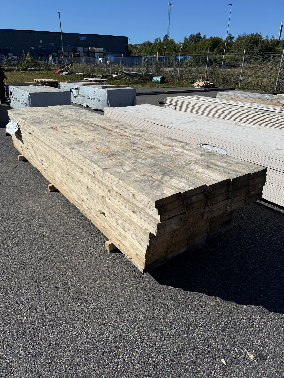 Paket Reglar 45x195mm 3,60m 65st C24 (Fuktskadat)