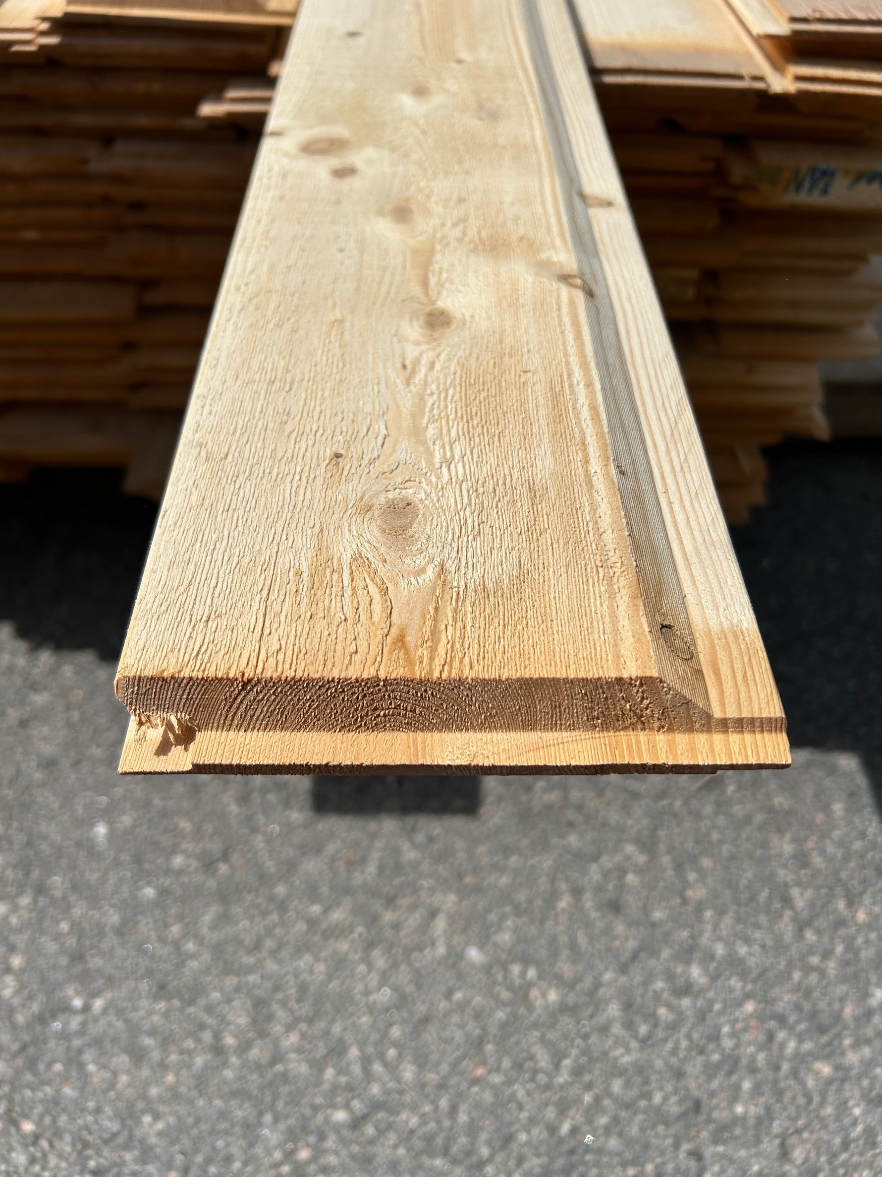 Paket Ytterpanel Enkelfas Ändspont 22x145mm 3.30m 138st