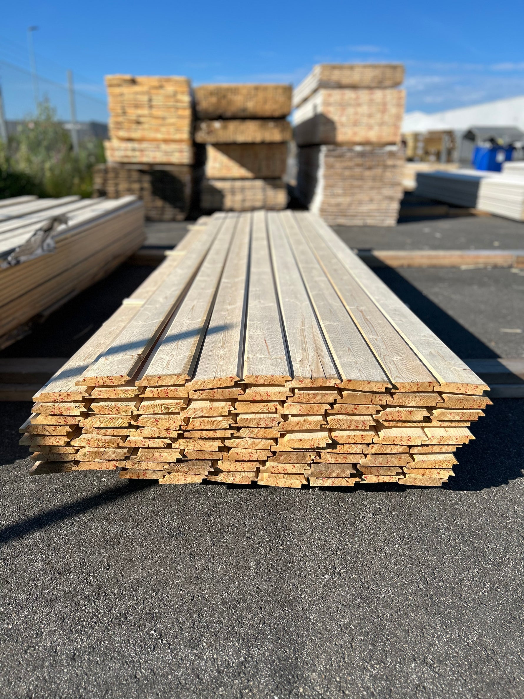 Paket Ytterpanel Dubbelfas Fals 22x120mm, 80st 3.60m- Väderbitet