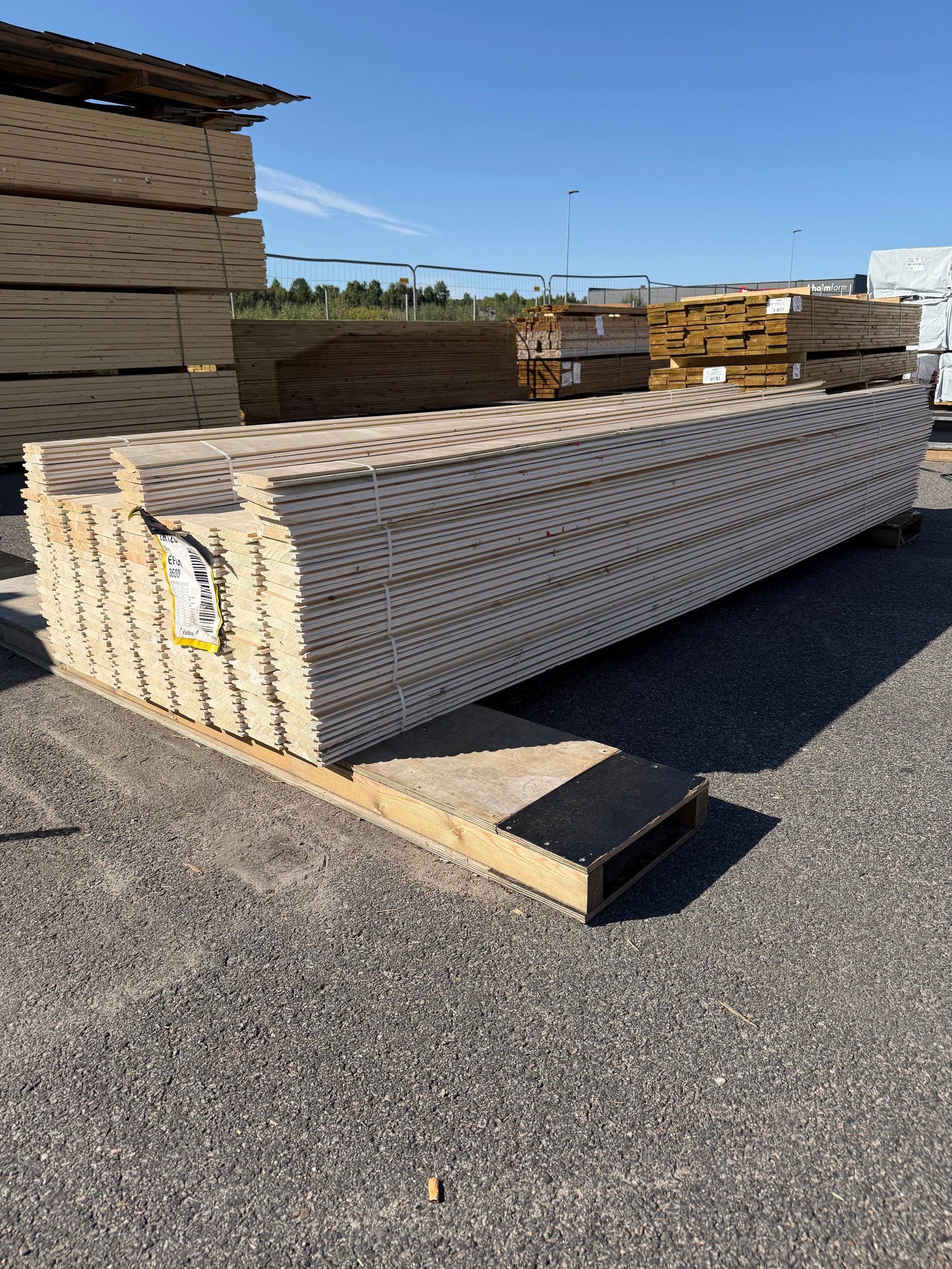 Paket Ytterpanel Enkelfas 22x120mm 3.60m, 195 st