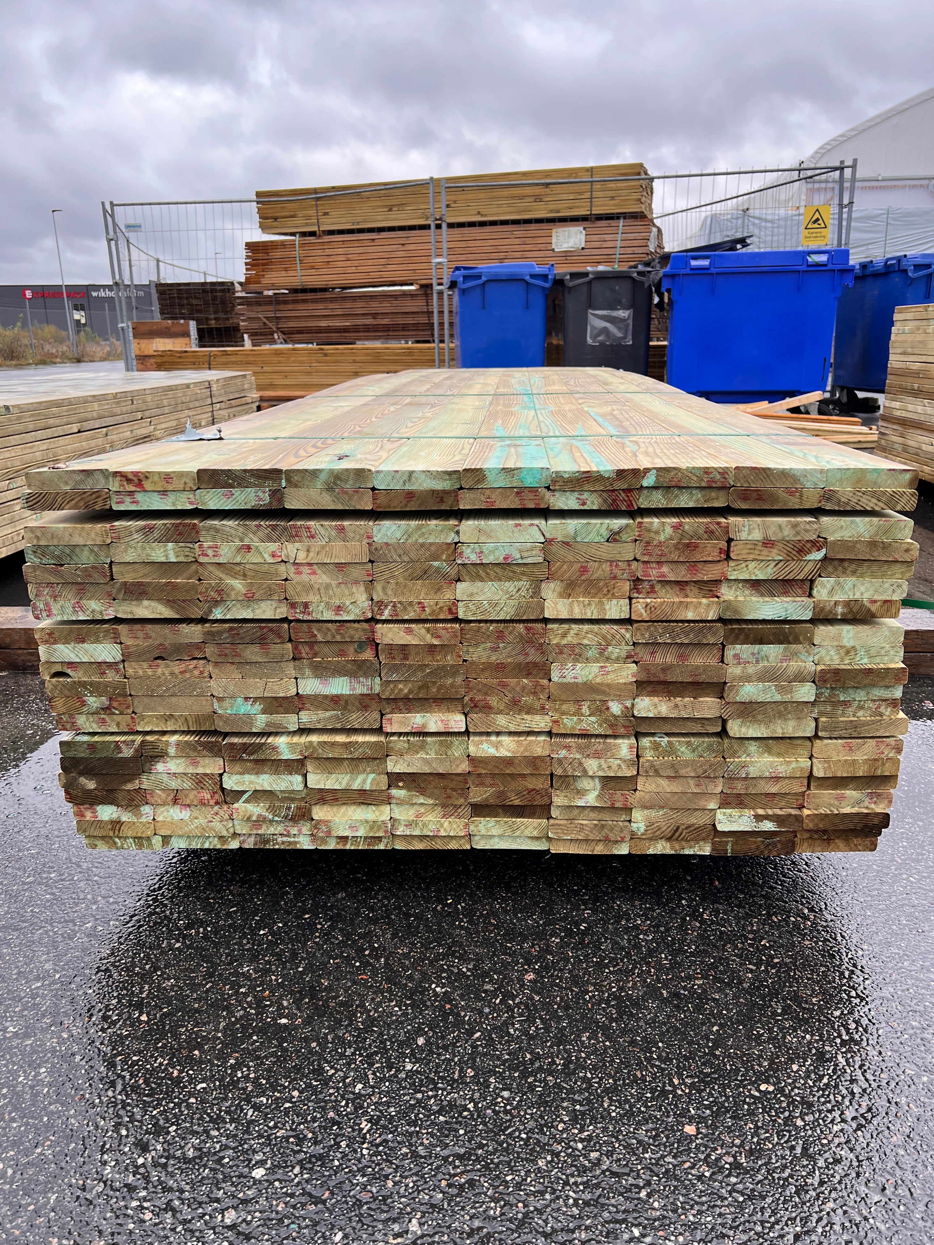 Paket Trall Tryckimpregnerad 22x95mm – 200 st 4.80m B-sort