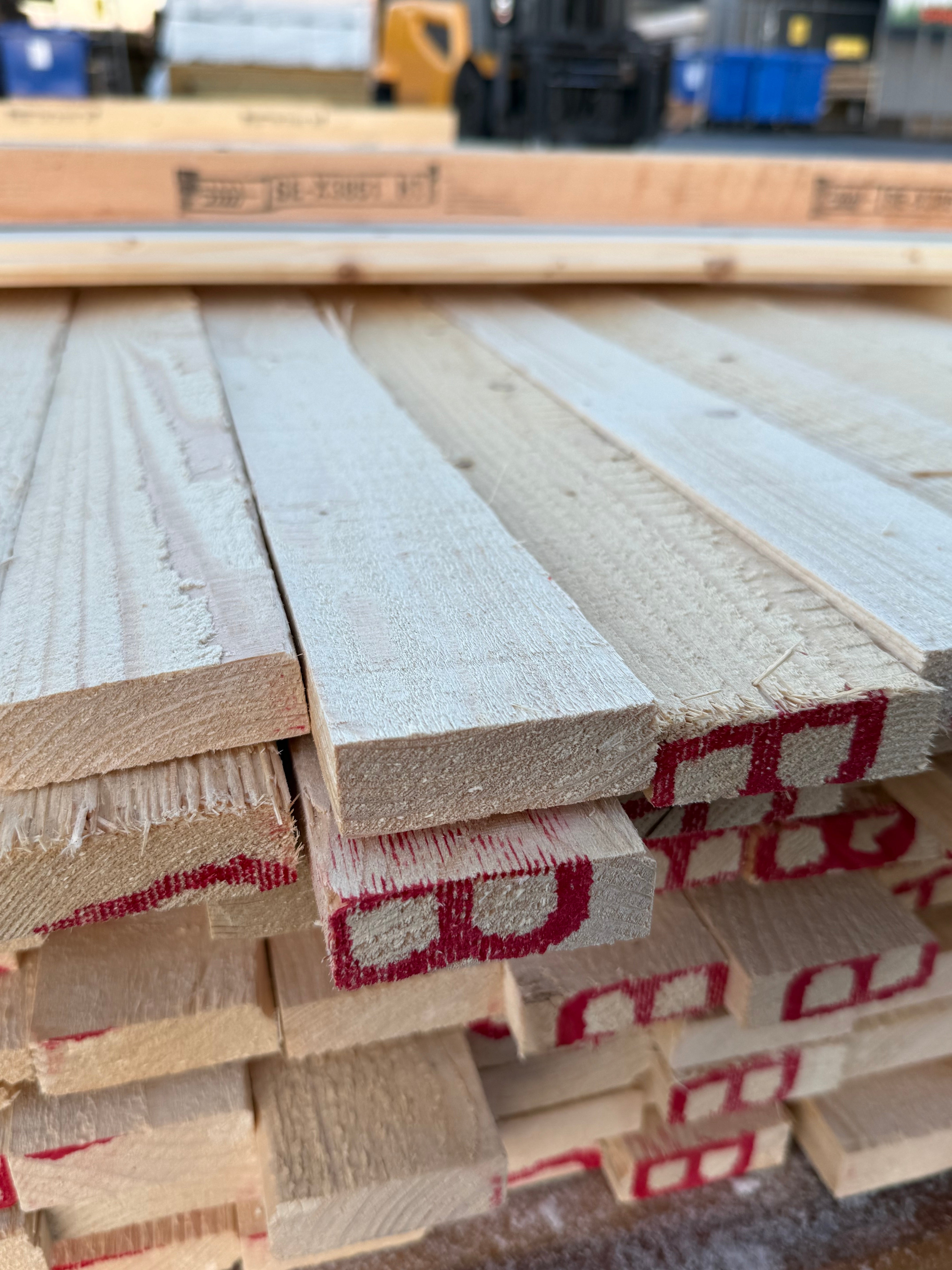 Paket Brädor 19x63mm – 154 st (4,50 m, gran, ohyvlad/råsågad)