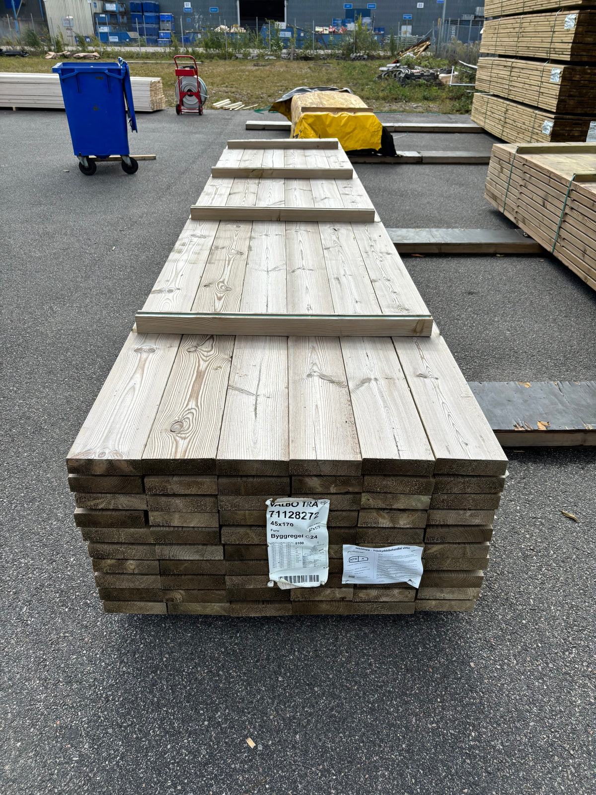 Paket Tryckimpregnerade Reglar 45x170mm, 60st 5,10m (NTR-A9 c24